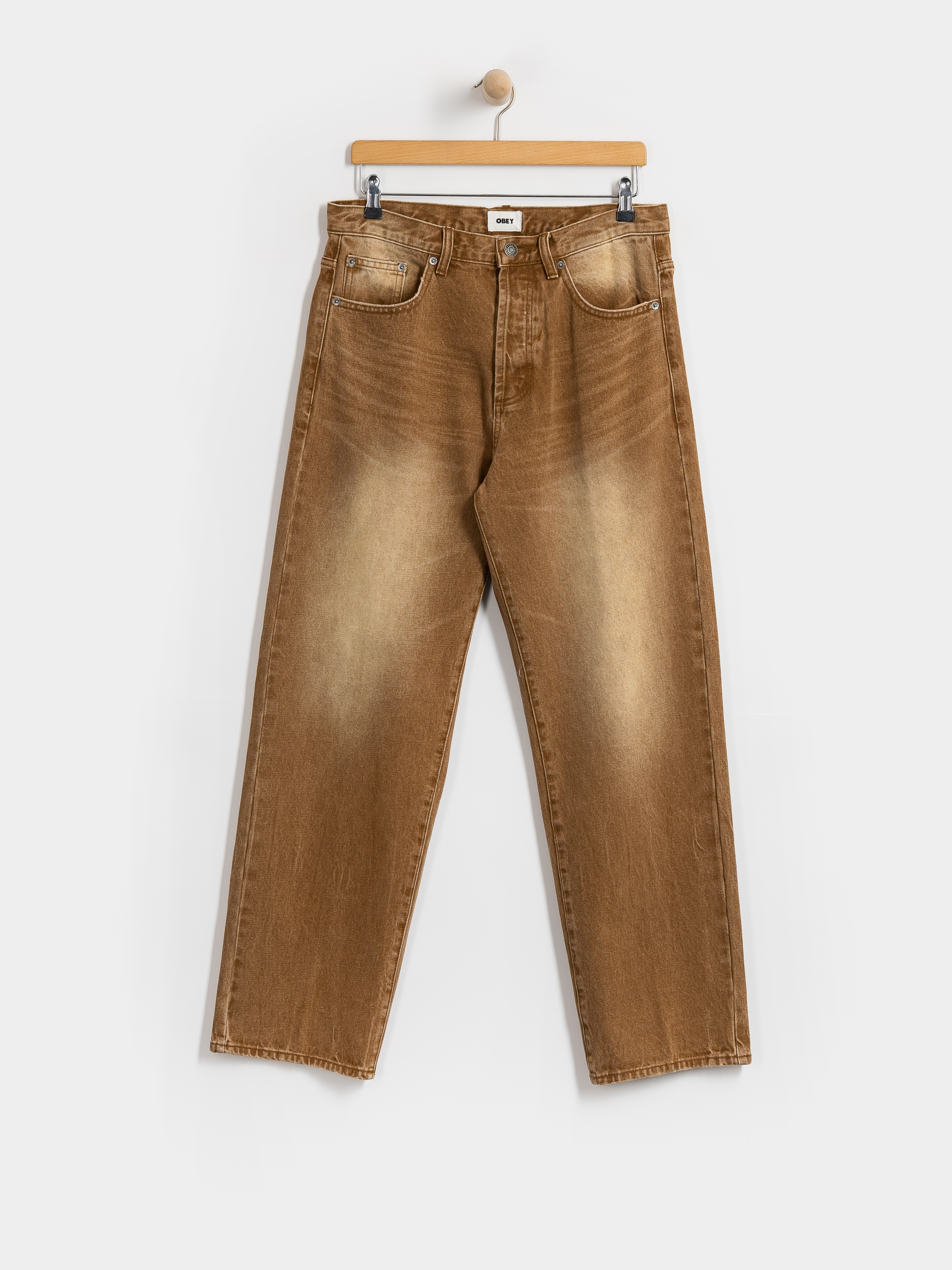 Панталони OBEY Boxcar Straight Denim