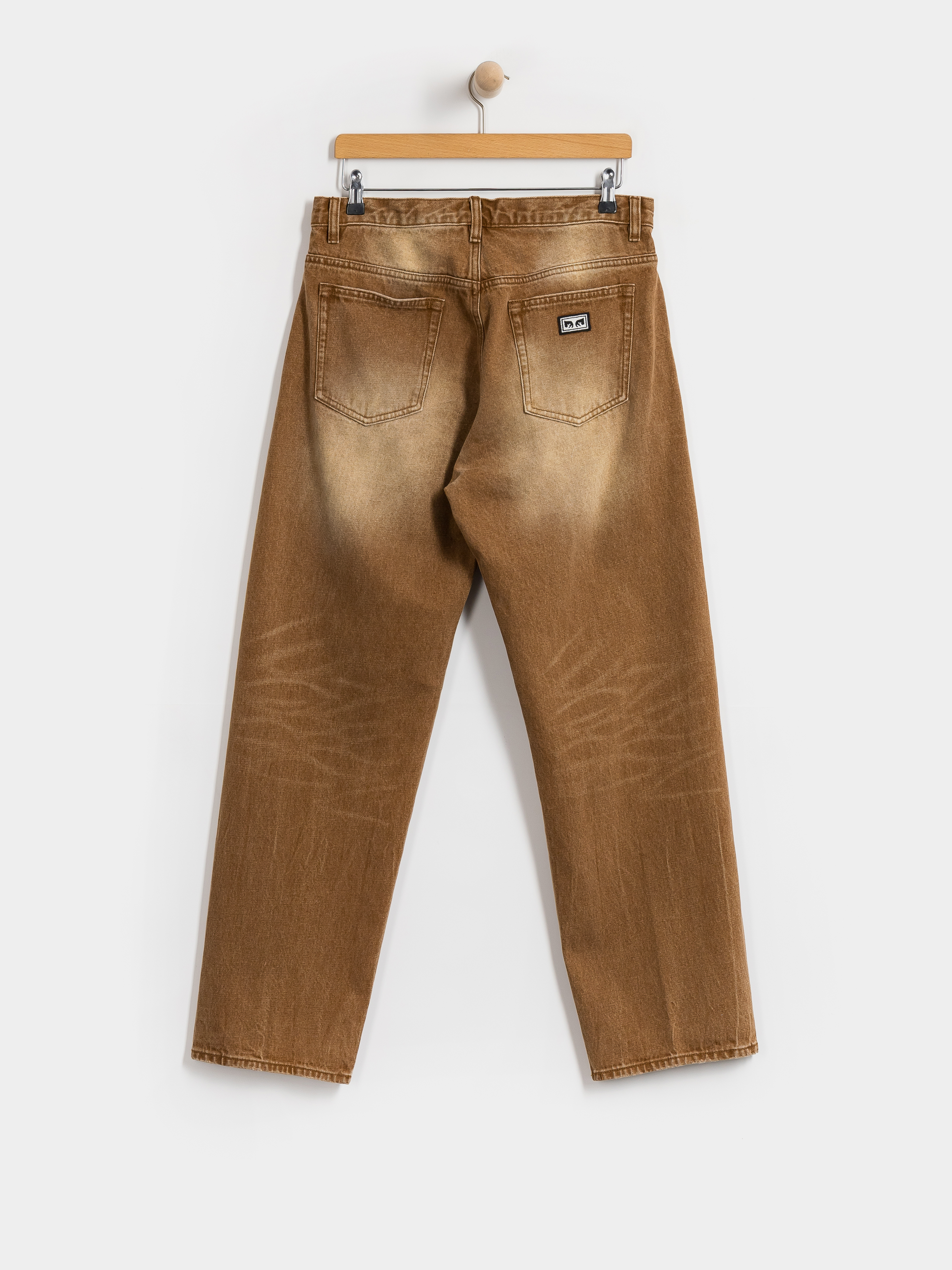 Панталони OBEY Boxcar Straight Denim (archive brown)