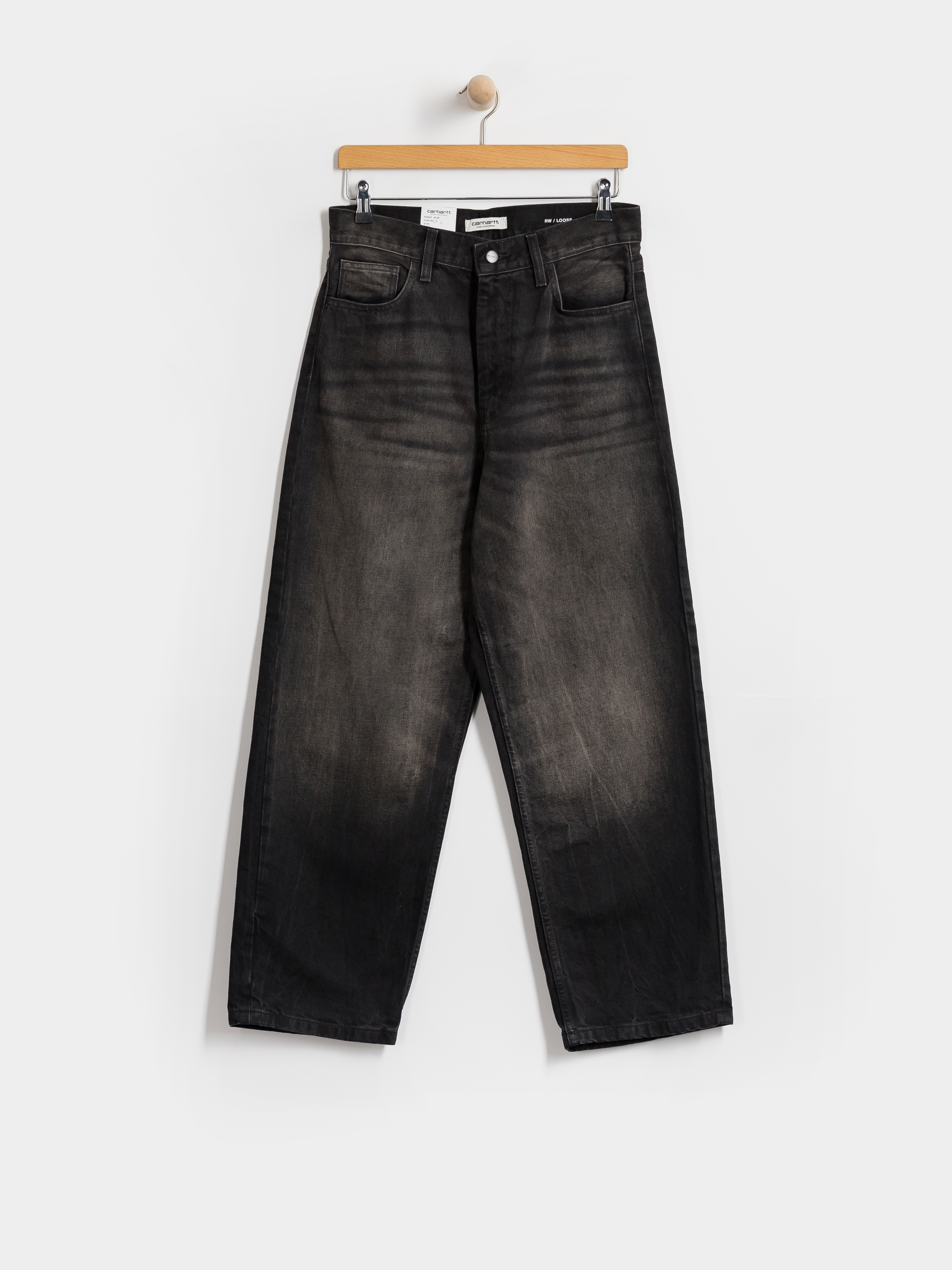 u041fu0430u043du0442u0430u043bu043eu043du0438 Carhartt WIP Brandon Wmn (black/tobacco used wash)