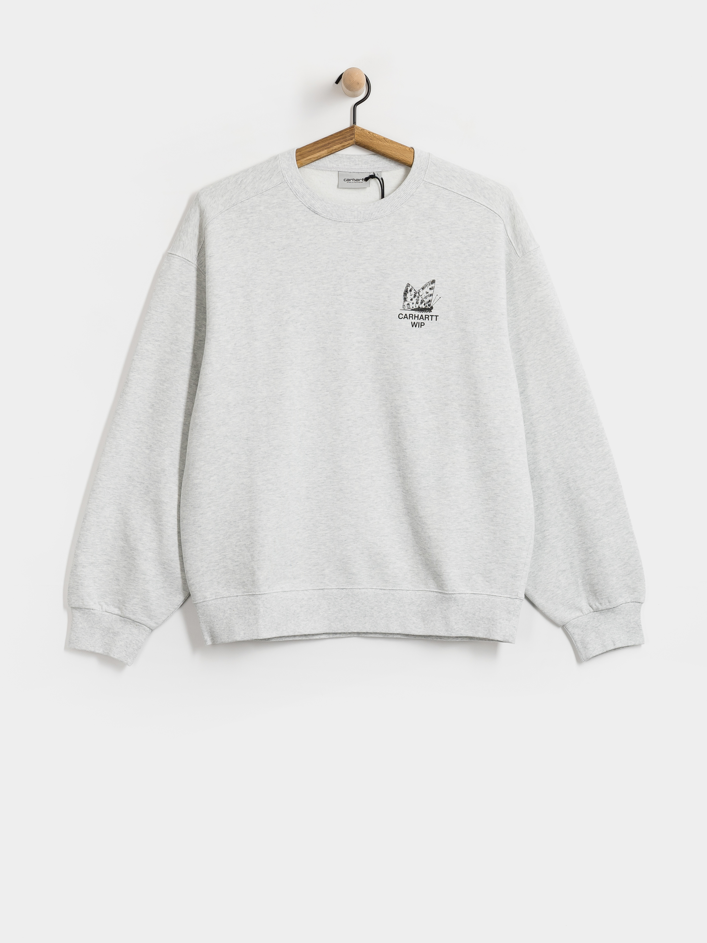 Суитшърт Carhartt WIP Hourglass (ash heather/stone washed)