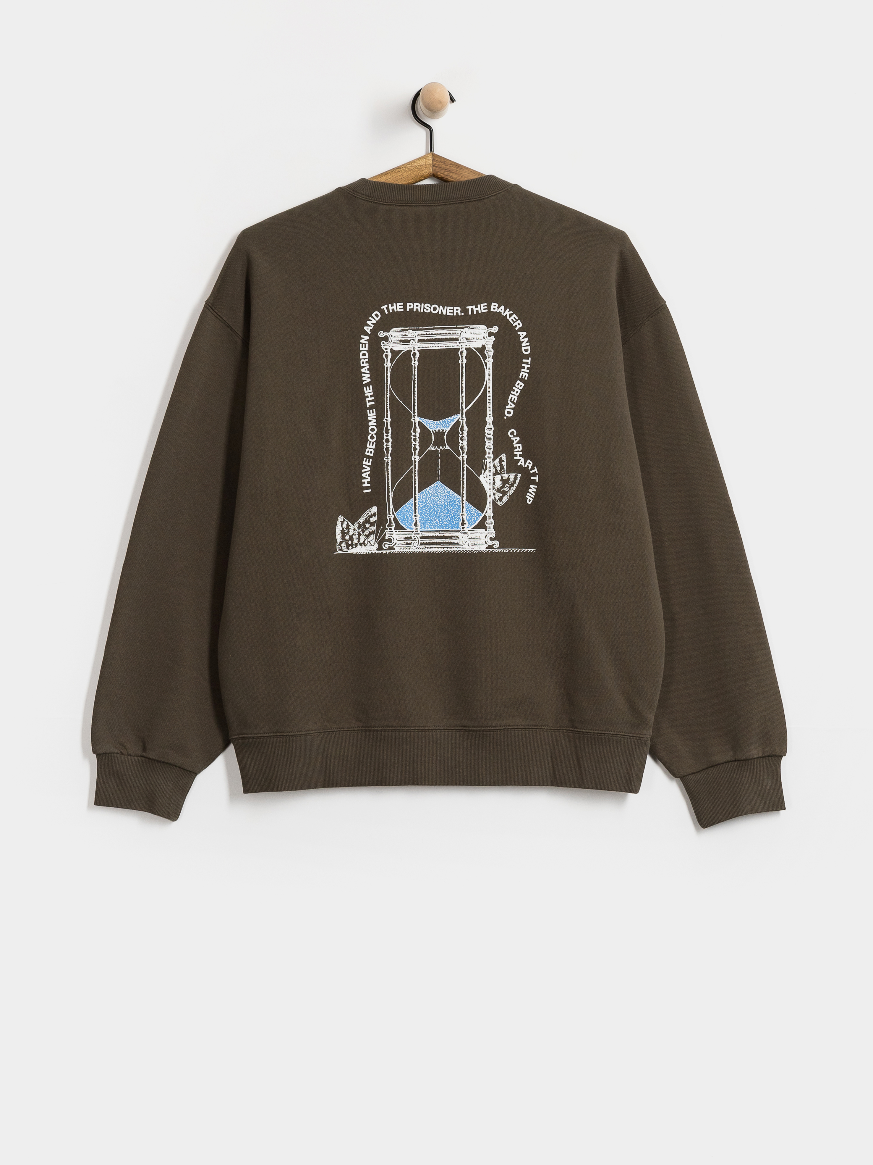 Суитшърт Carhartt WIP Hourglass (cypress/stone washed)