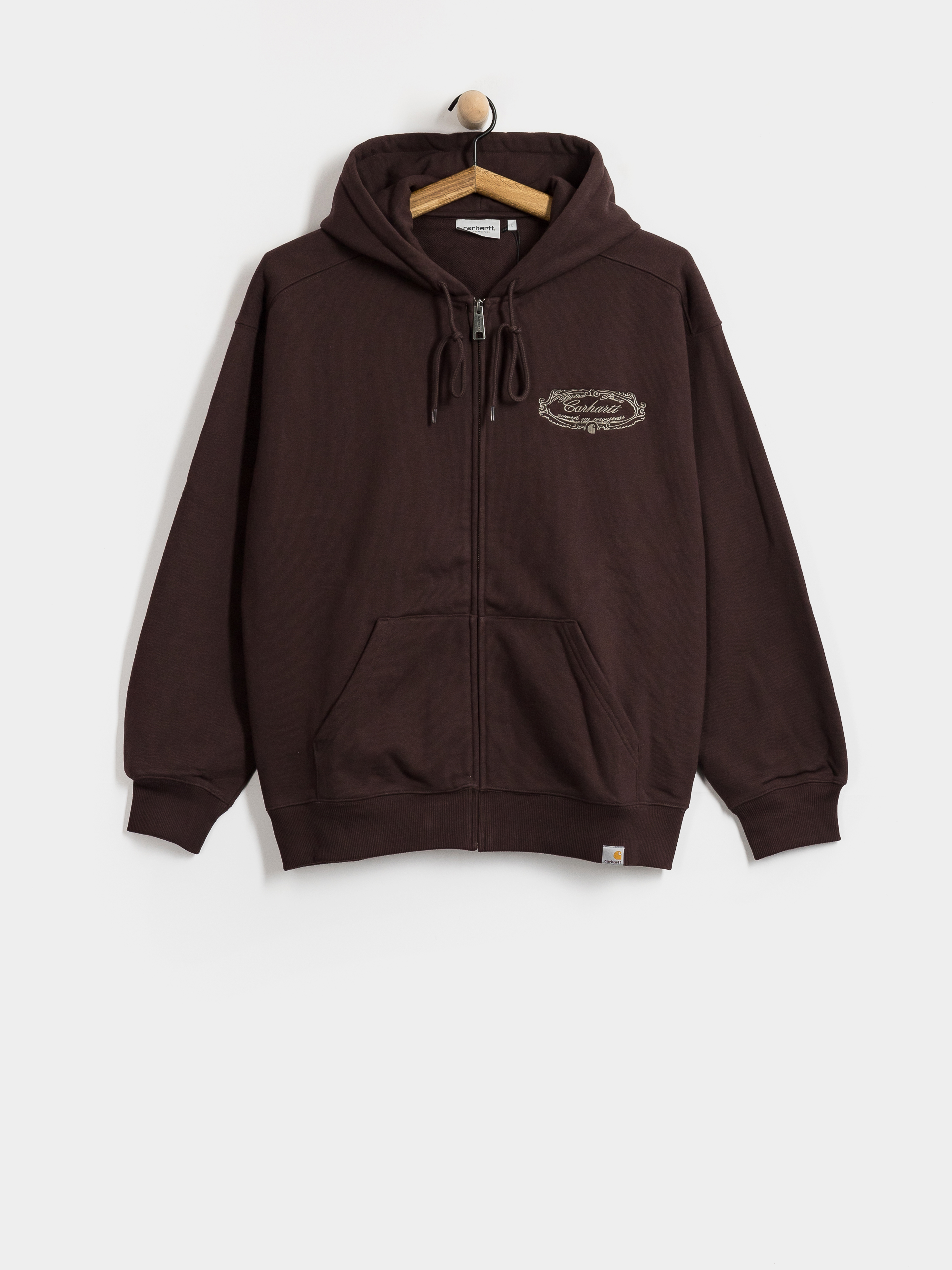 Суитшърт с качулка Carhartt WIP Chez WIP ZHD (palisander/grey)