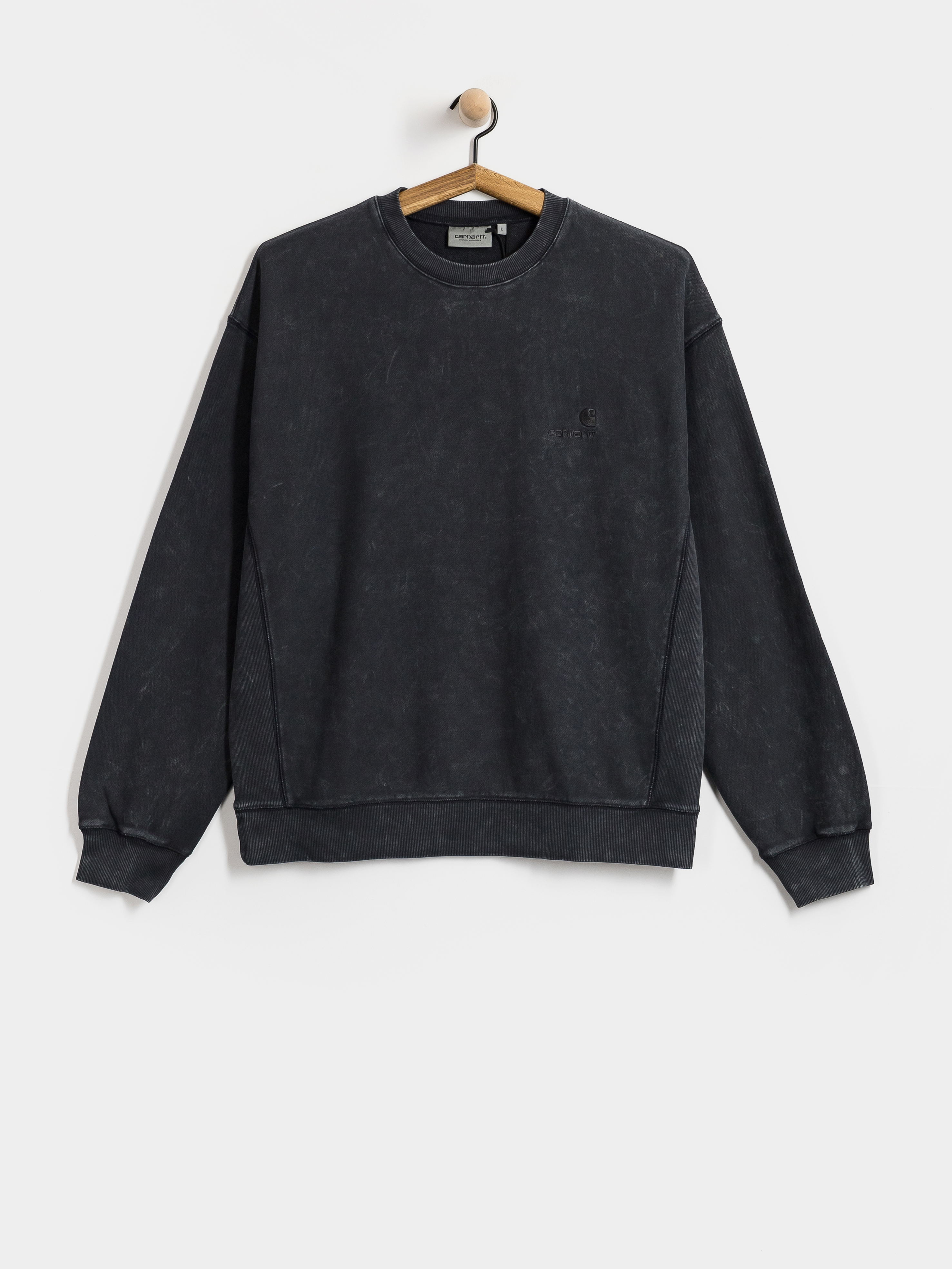 Суитшърт Carhartt WIP Lambert (black/moon wash)