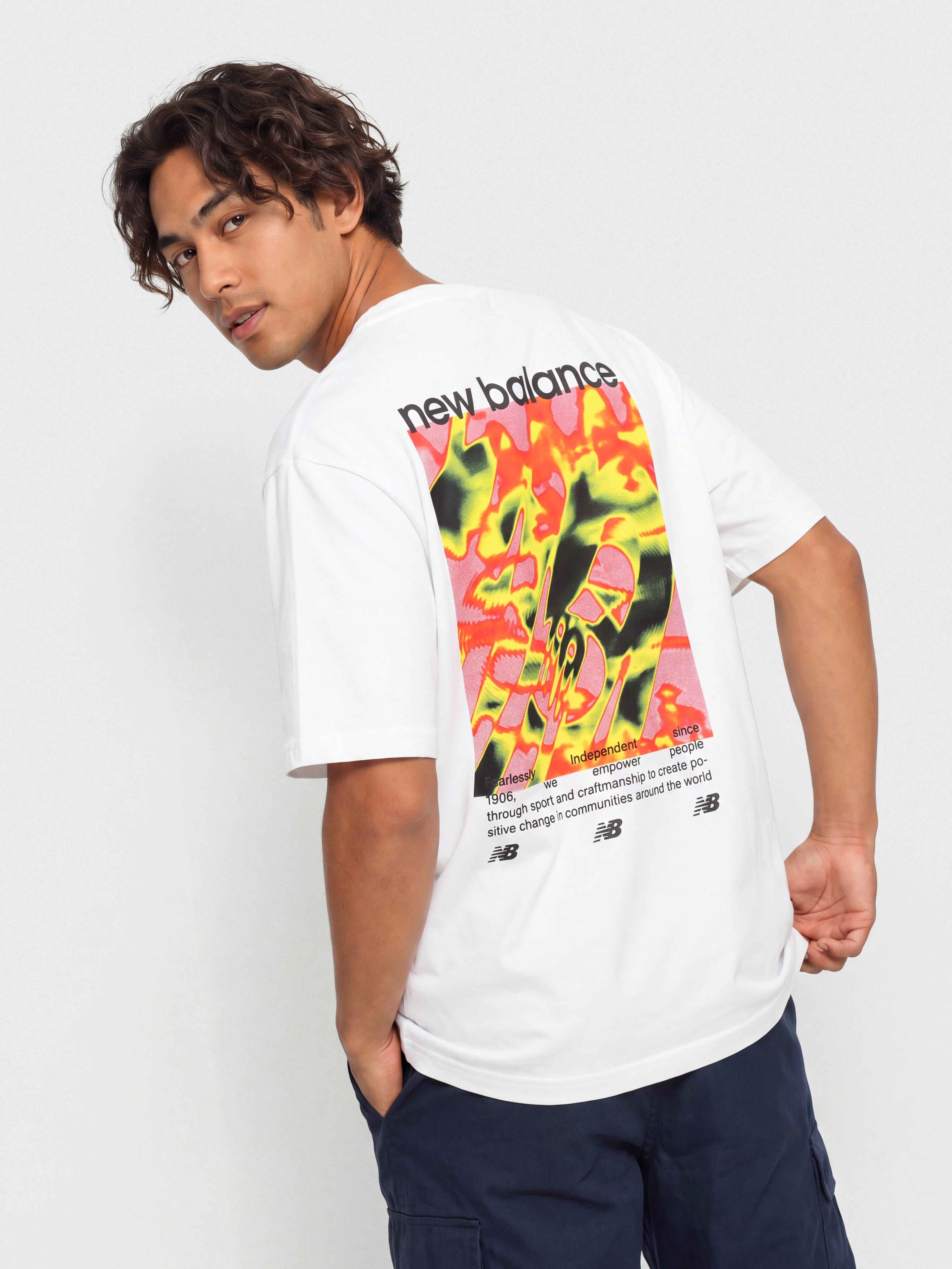 Тениска New Balance Heat Map Forward Thinker (white)