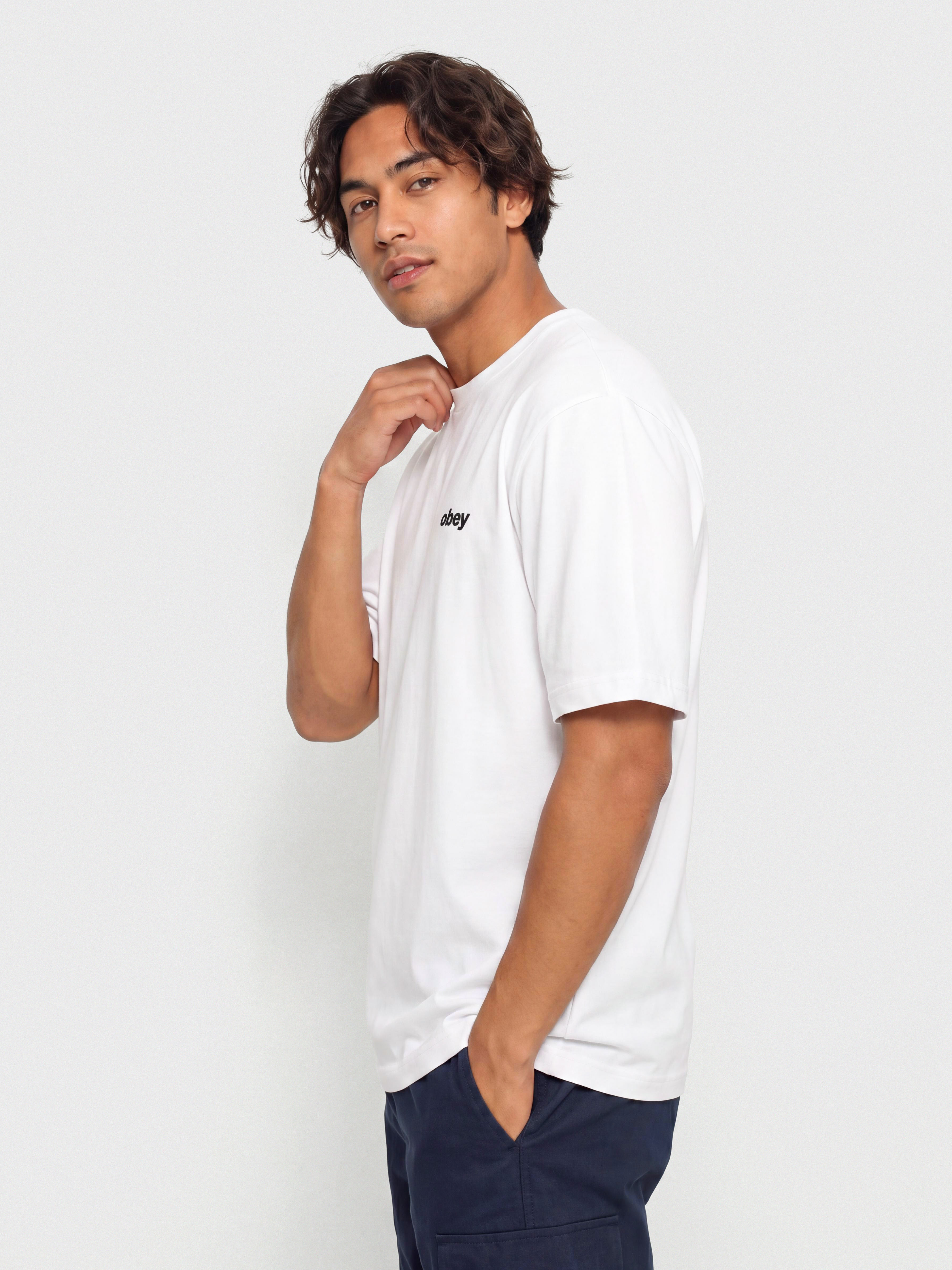 Тениска OBEY Intercontinental (white)