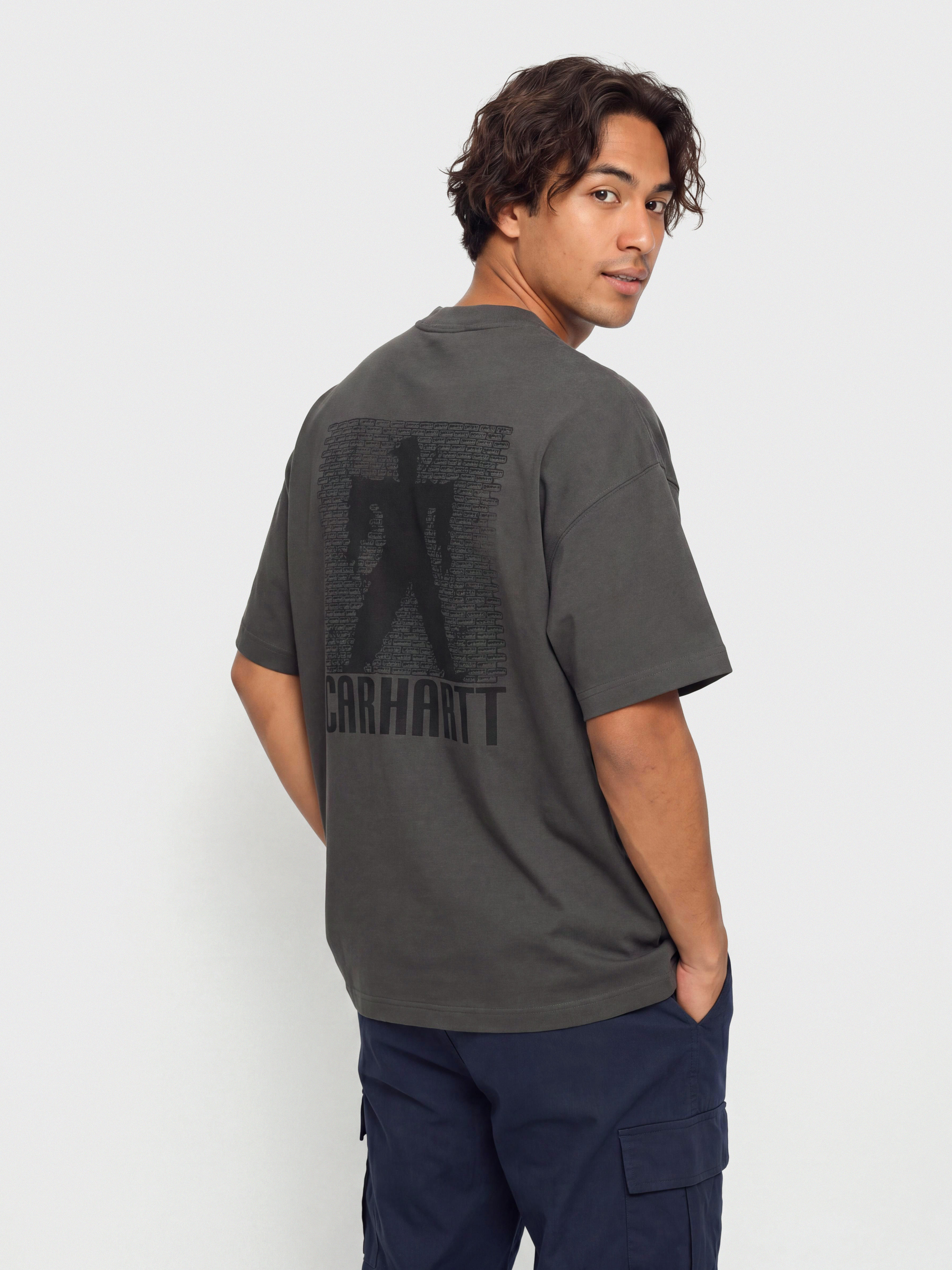Тениска Carhartt WIP Bricky Man (soot/stone dyed)
