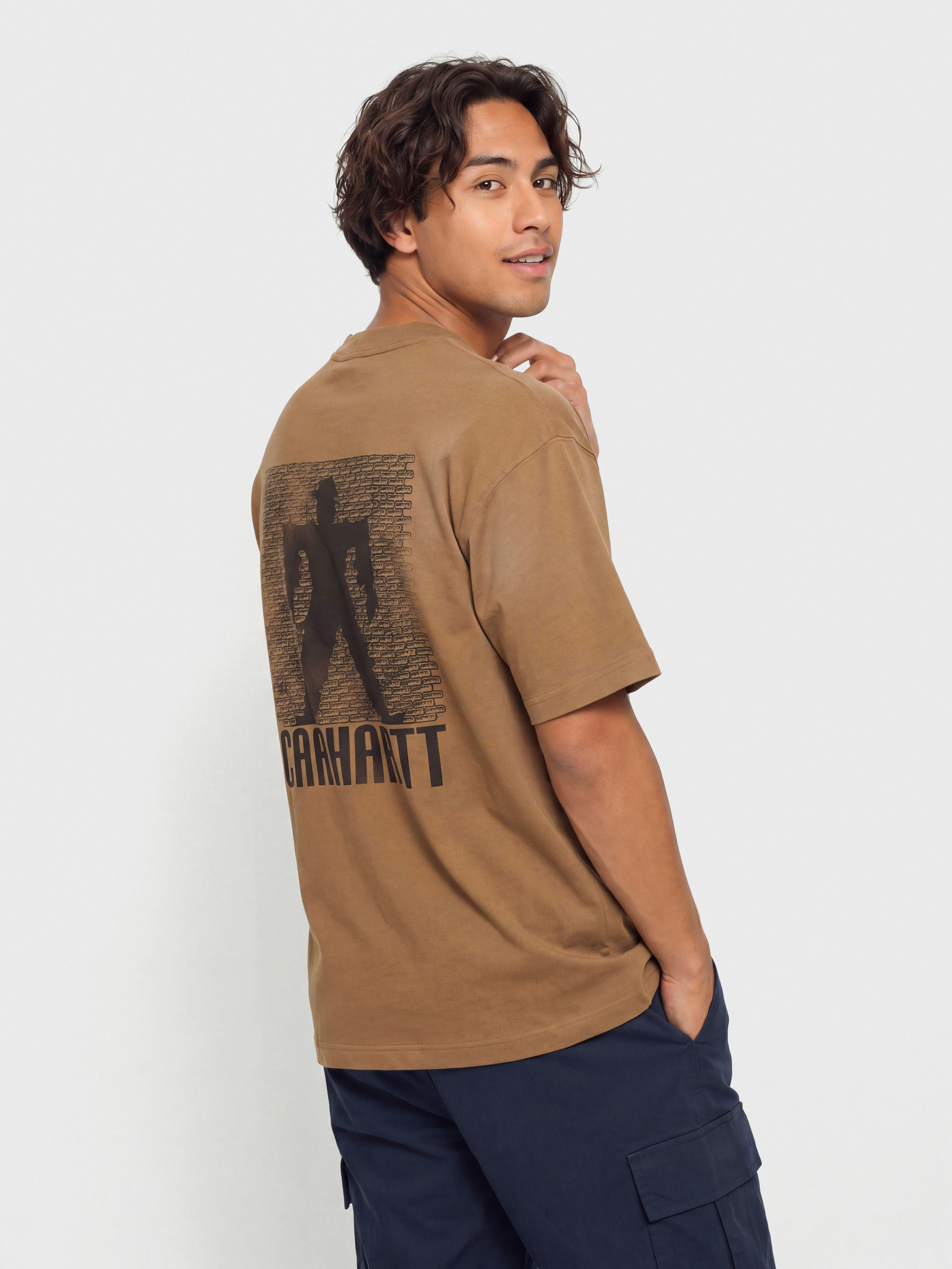 Тениска Carhartt WIP Bricky Man (wip h brown/stone dyed)