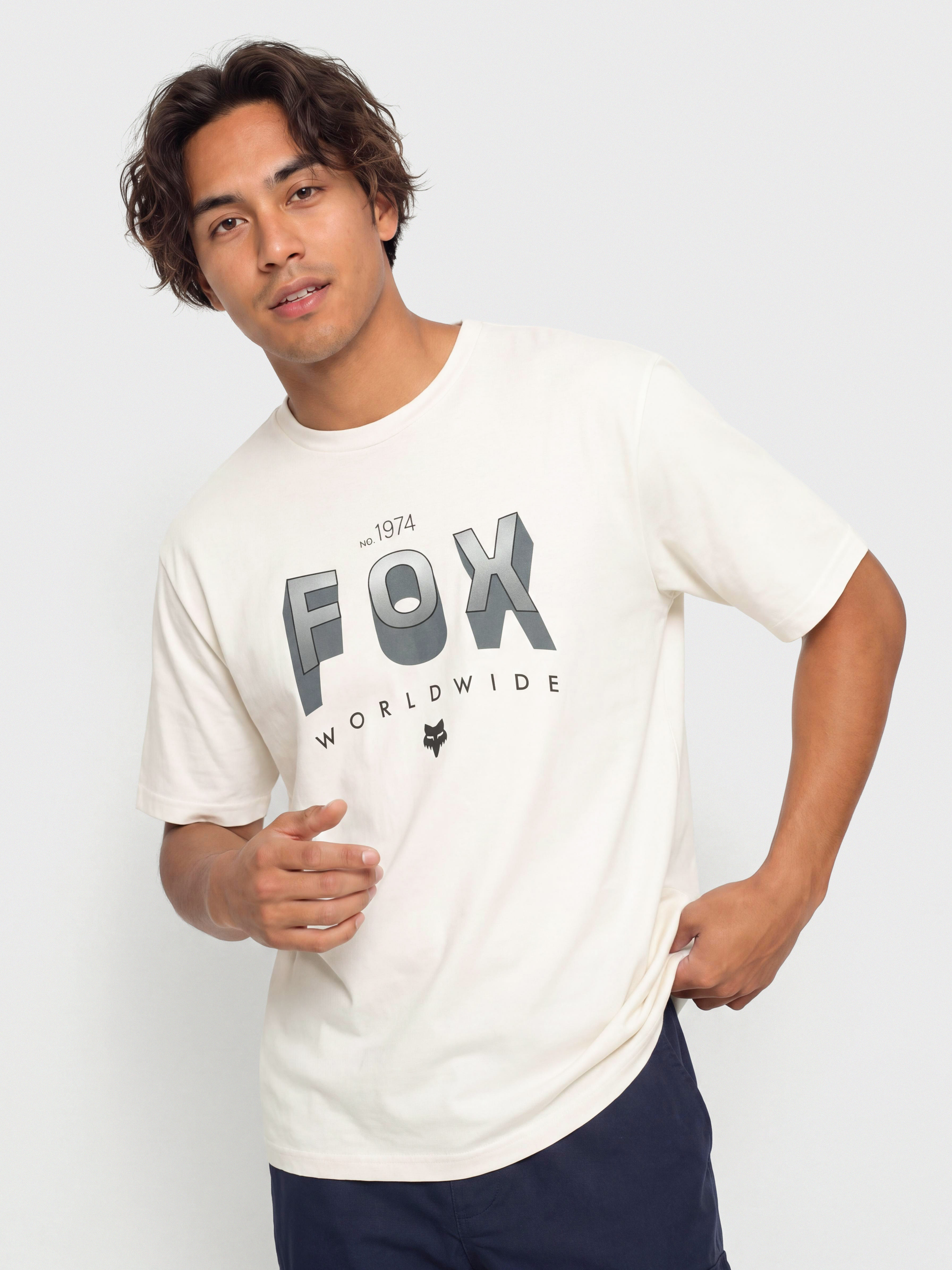 Тениска Fox Block 195 (off white)