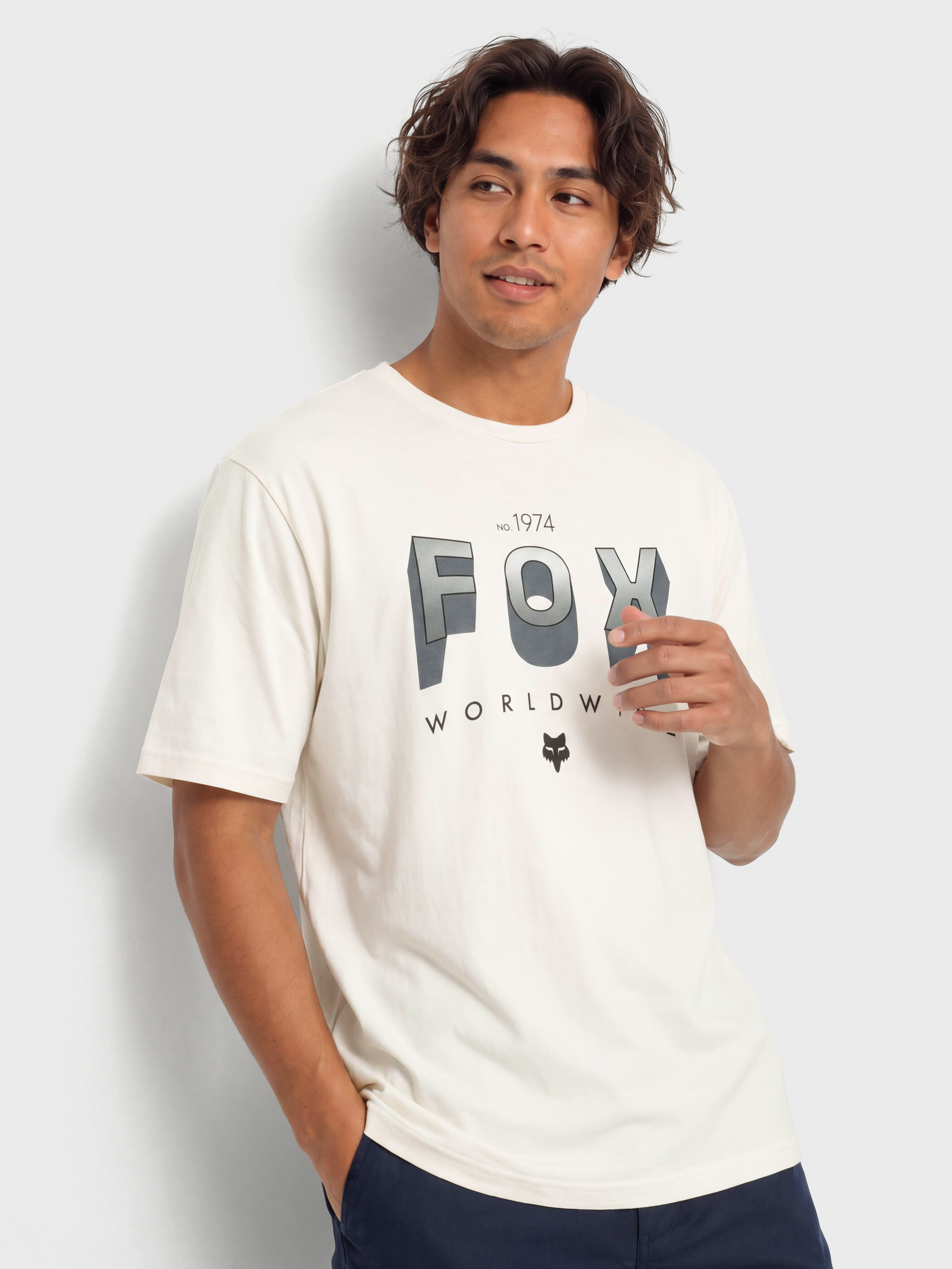 Тениска Fox Block 195 (off white)
