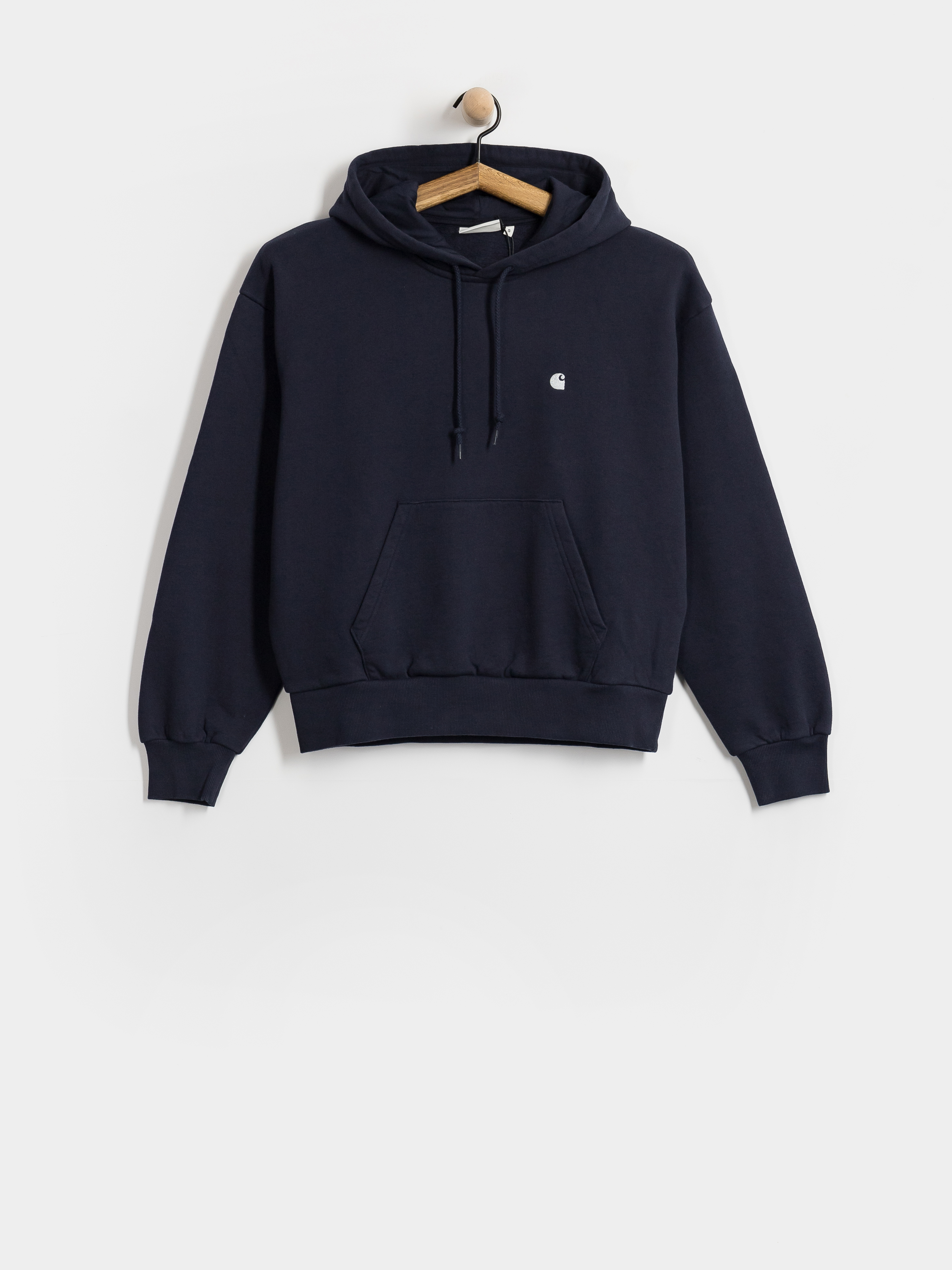 Суитшърт с качулка Carhartt WIP Casey HD Wmn (dark navy/silver)
