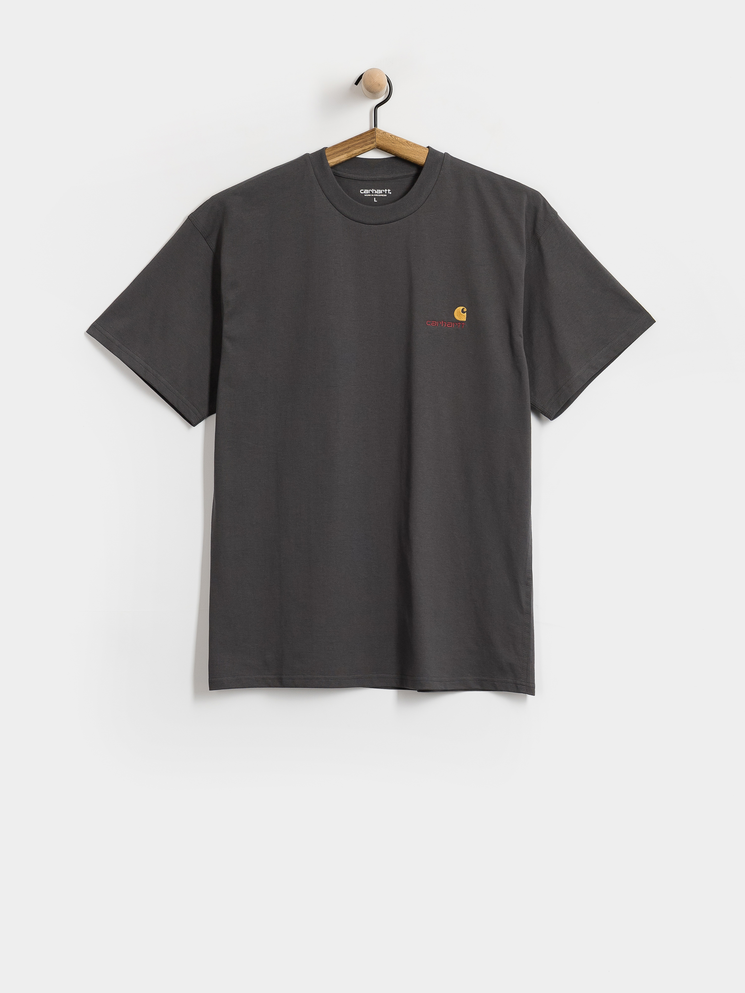 Тениска Carhartt WIP American Script (graphite)