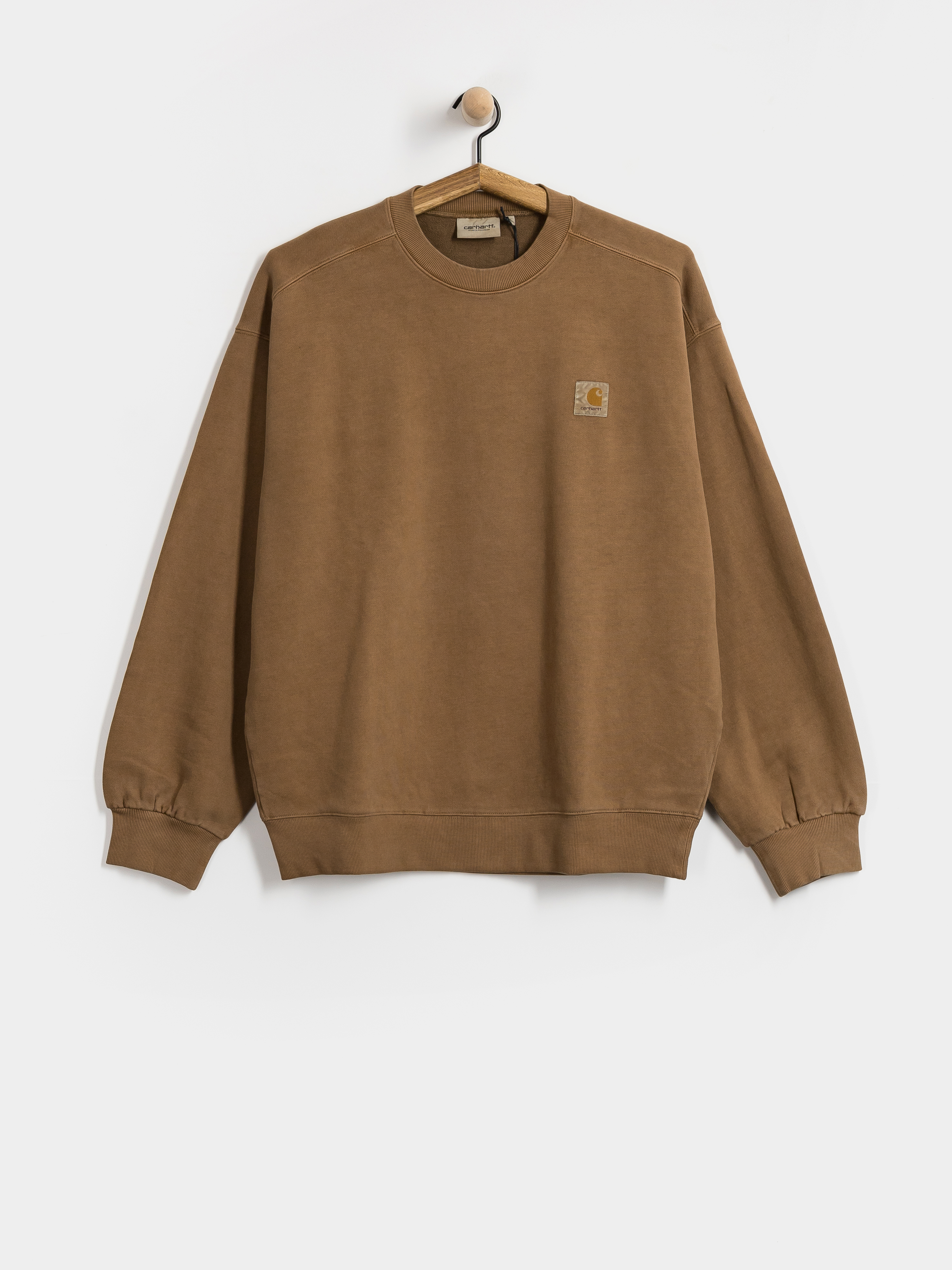 Суитшърт Carhartt WIP Vista (wip h brown/garment dyed)