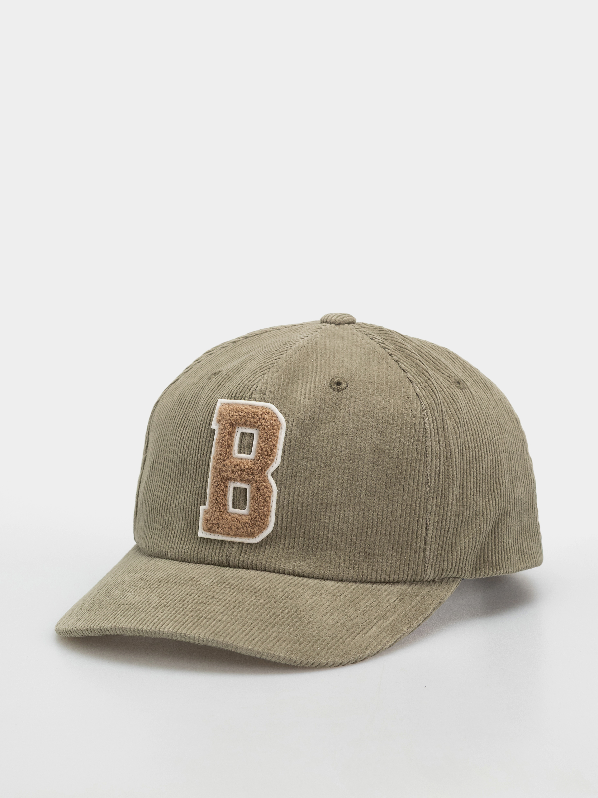 u0428u0430u043fu043au0430 u0441 u043au043eu0437u0438u0440u043au0430 Brixton Big B Mp Adj (dark olive corduroy)