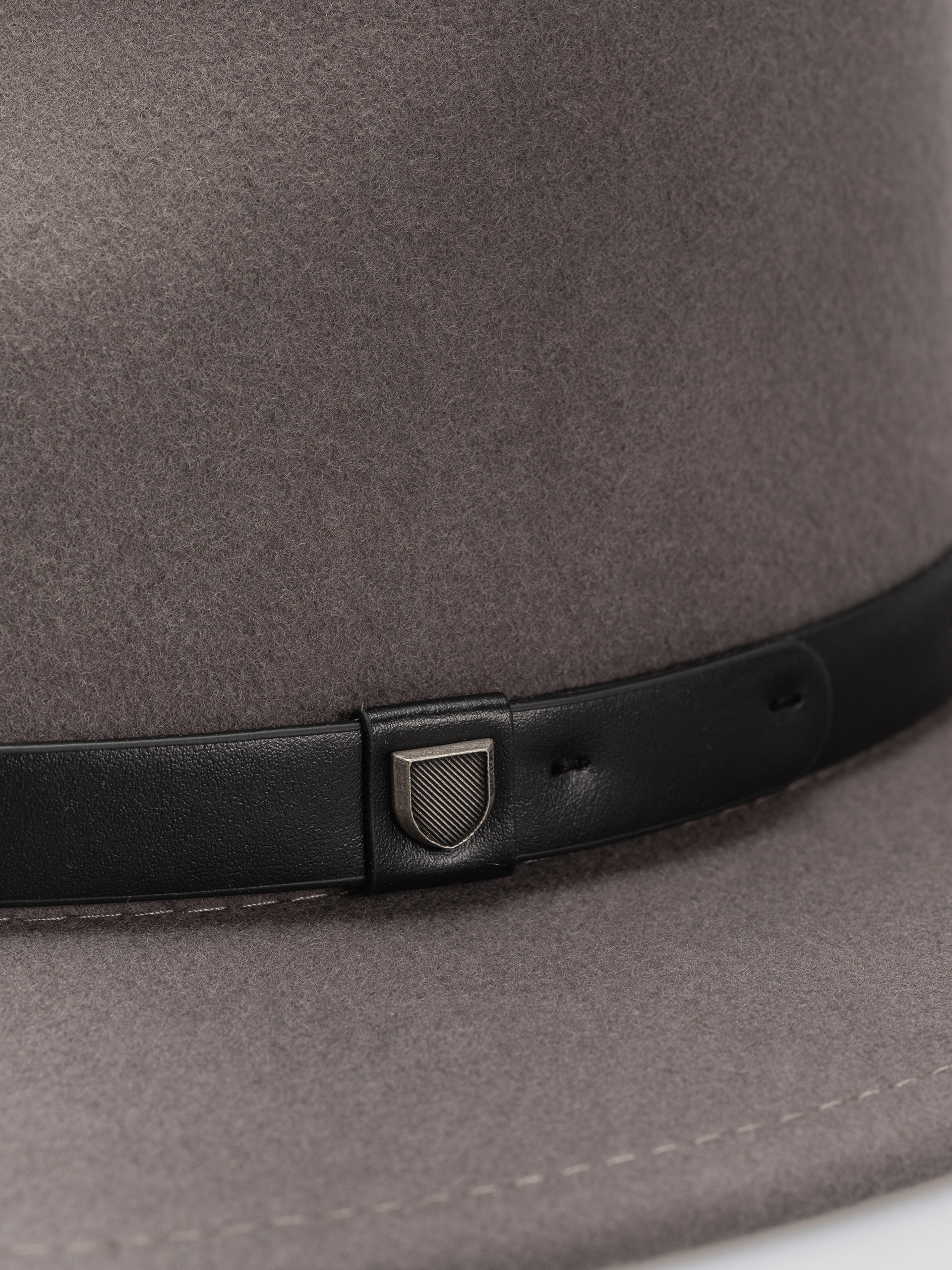 Шапка с периферия Brixton Messer Fedora (grey/grey)