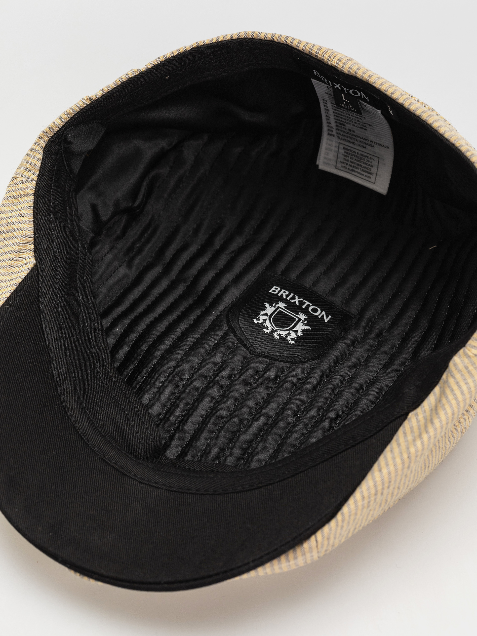 Каскет Brixton Brood Snap Cap (khaki stripe/washed black)