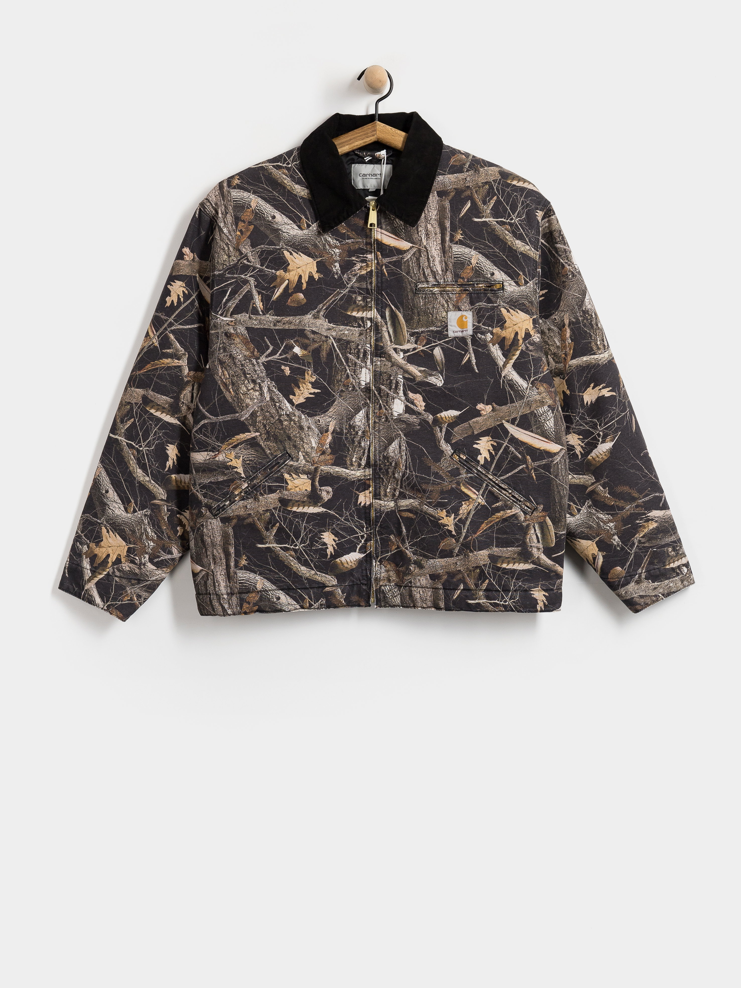 Яке Carhartt WIP OG Detroit (camo feather tree black/black/heavy stone wash)