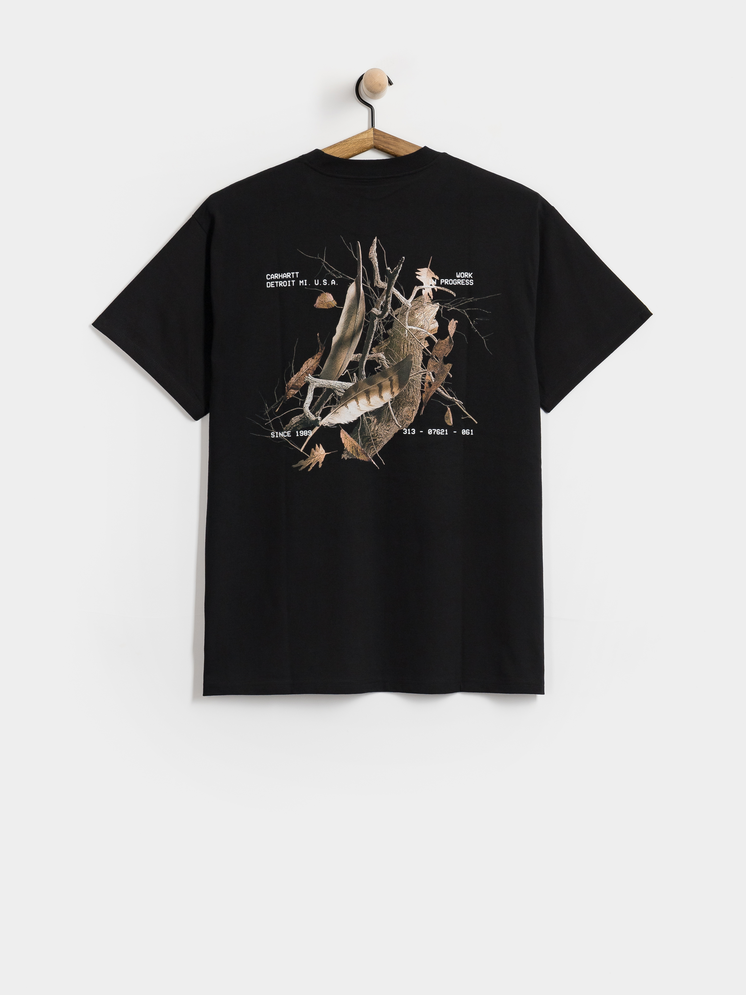 Тениска Carhartt WIP Feather Progress (black)