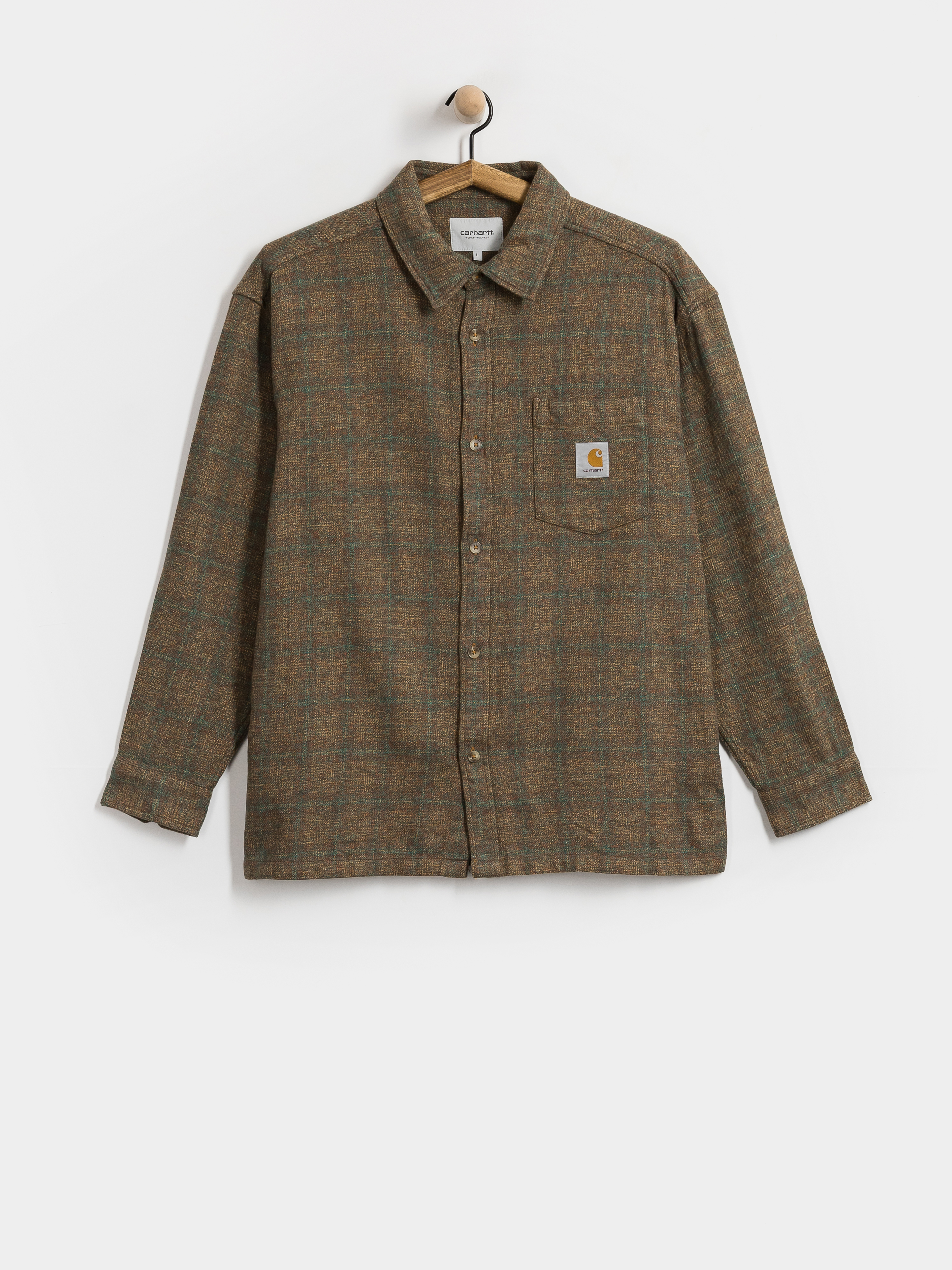Риза Carhartt WIP Bagley (bagley check hamilton brown)