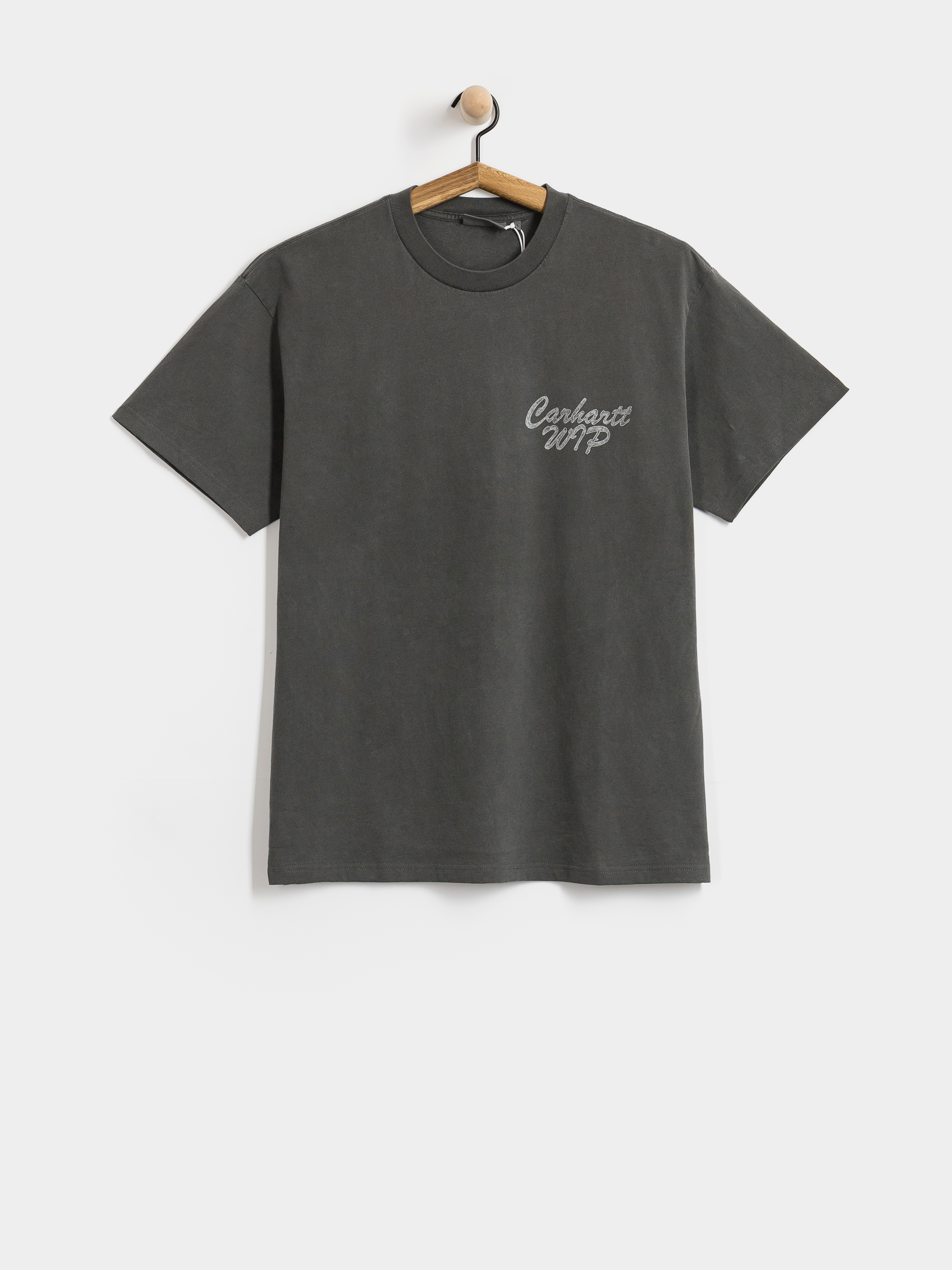 Тениска Carhartt WIP Hatching Script (black/garment dyed)