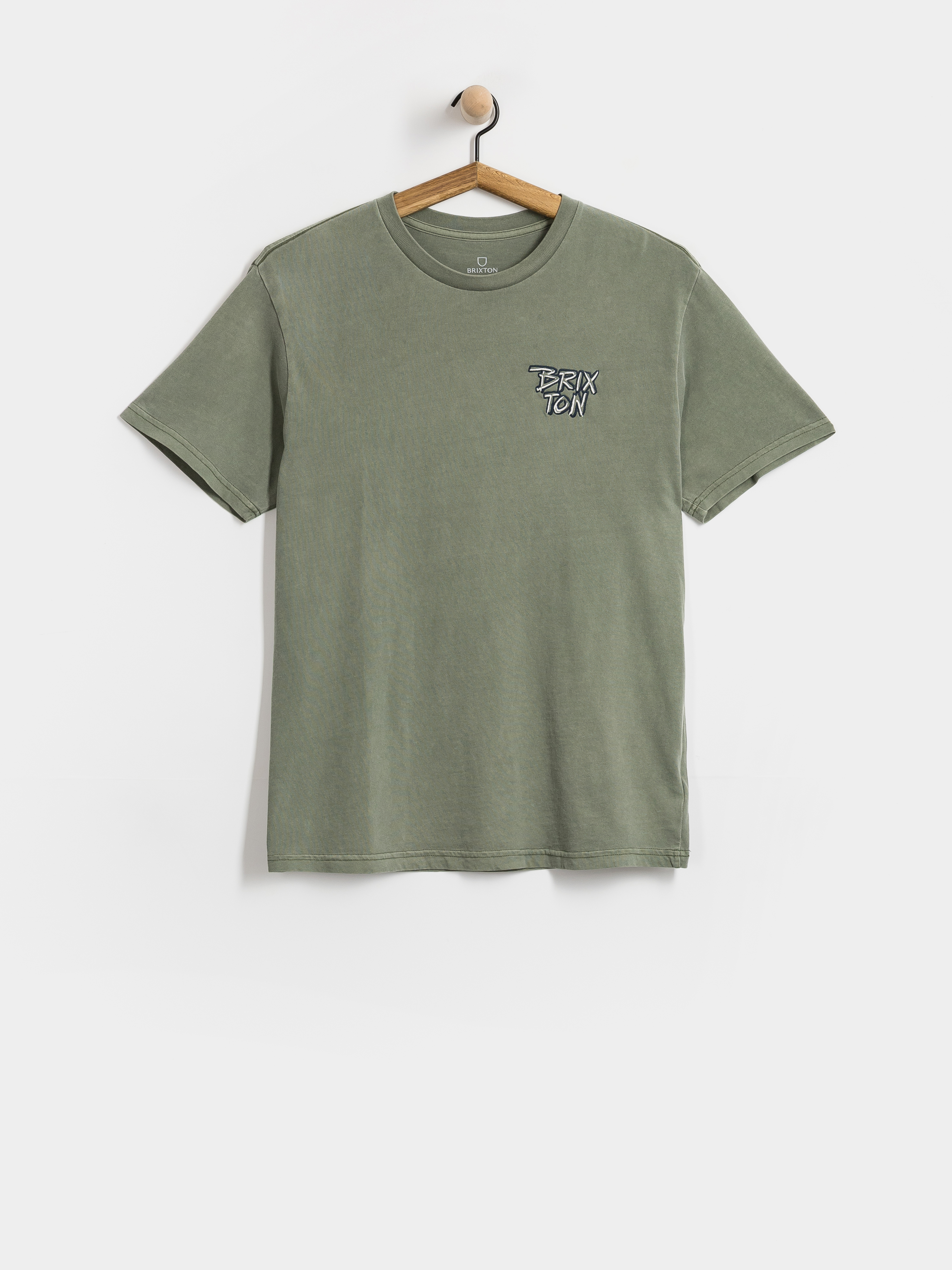 Тениска Brixton Rockton Stnd (olive surplus worn wash)