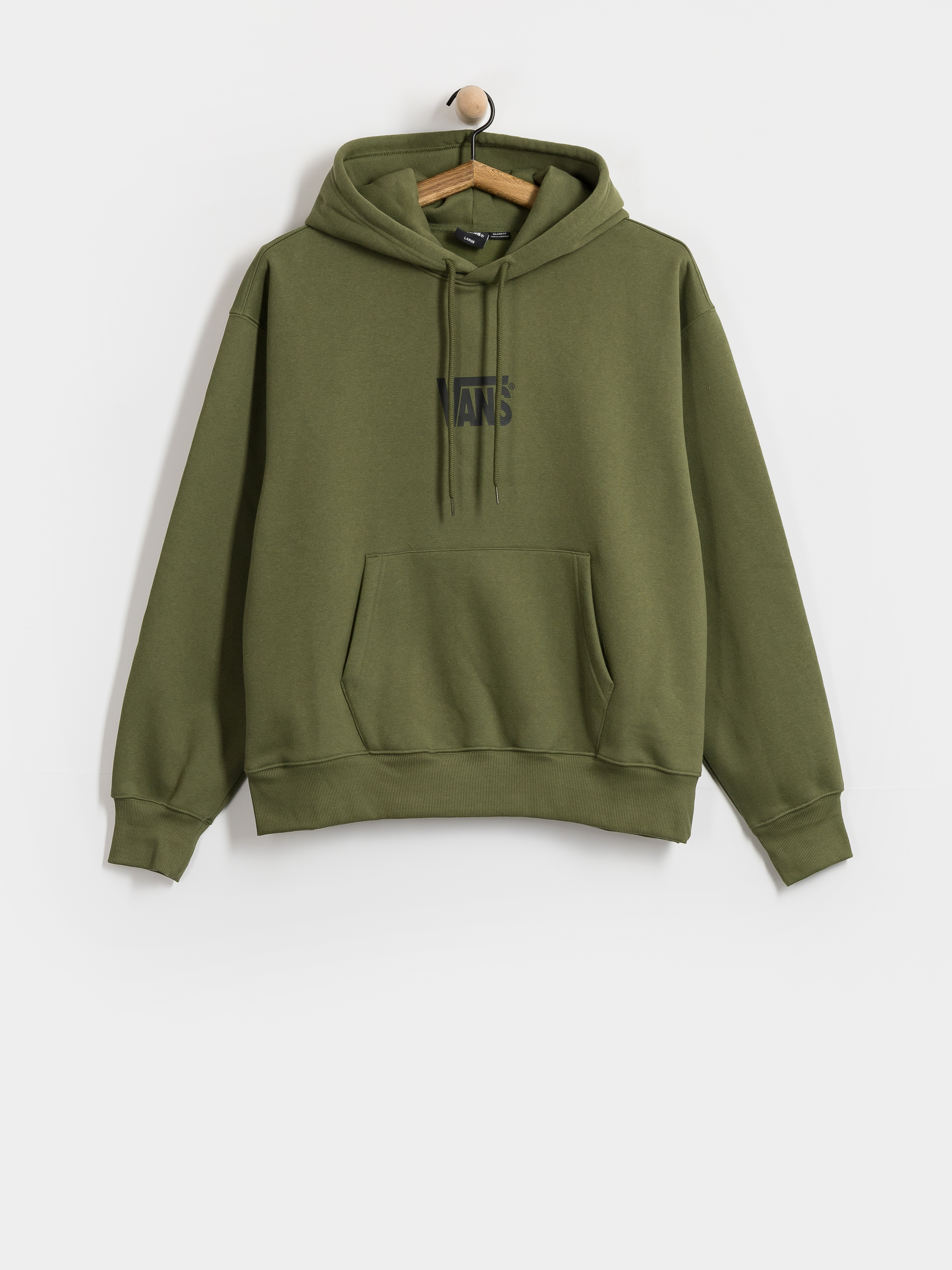 Суитшърт с качулка Vans Stretch Logo HD (green balsam)