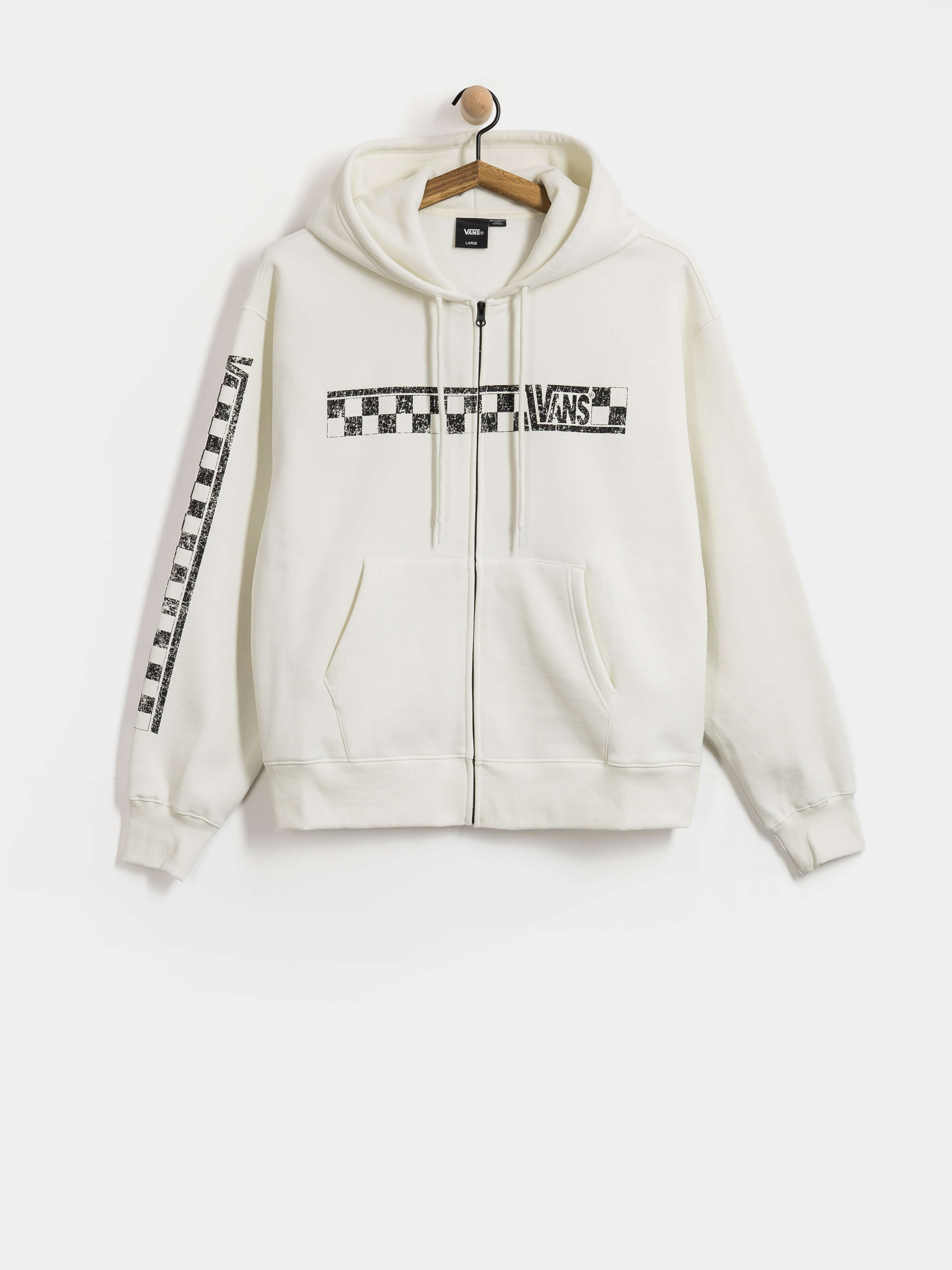 Суитшърт с качулка Vans Racing ZHD (marshmallow)