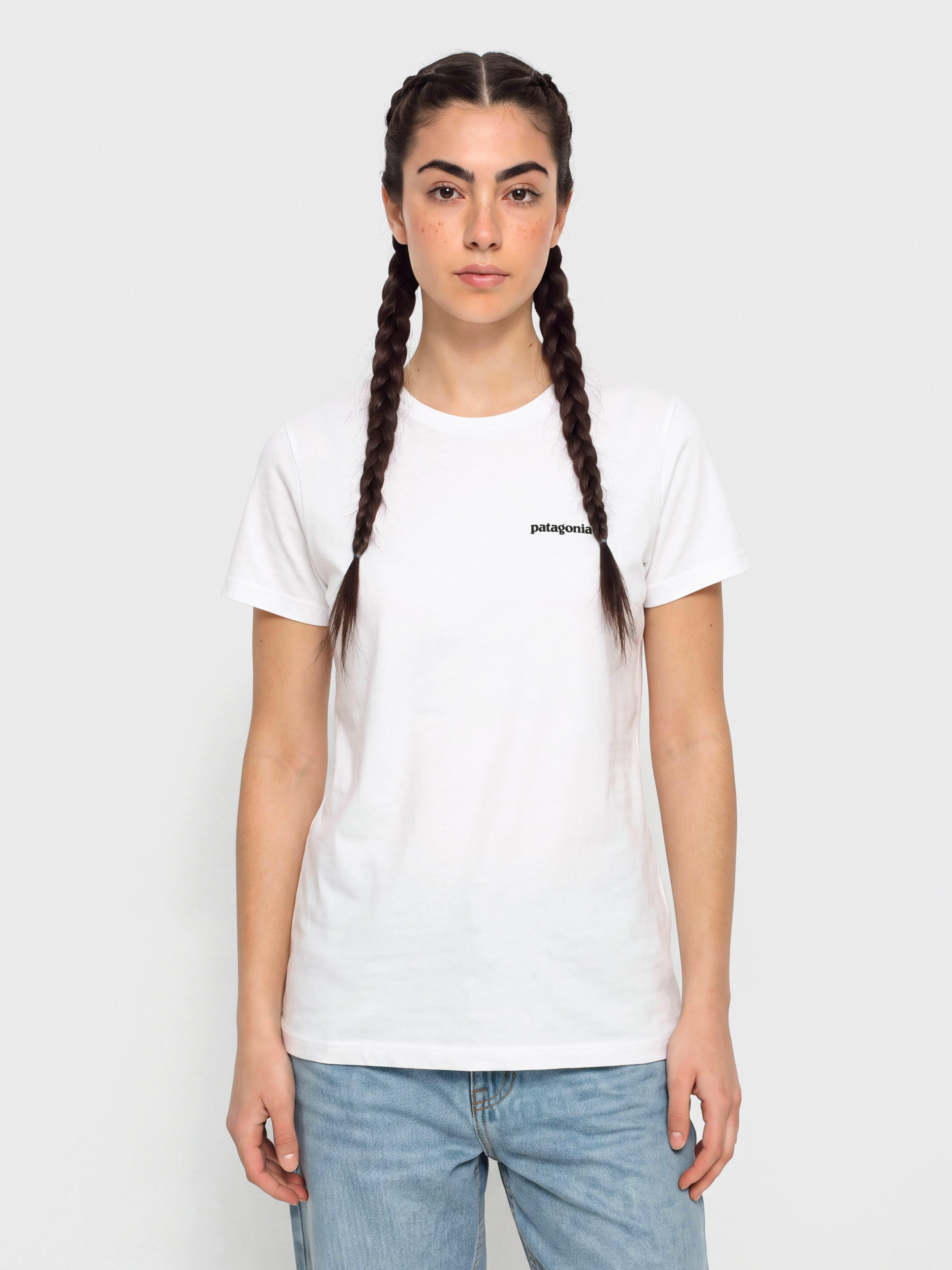 Тениска Patagonia P 6 Logo Responsibili Wmn (fiber white)