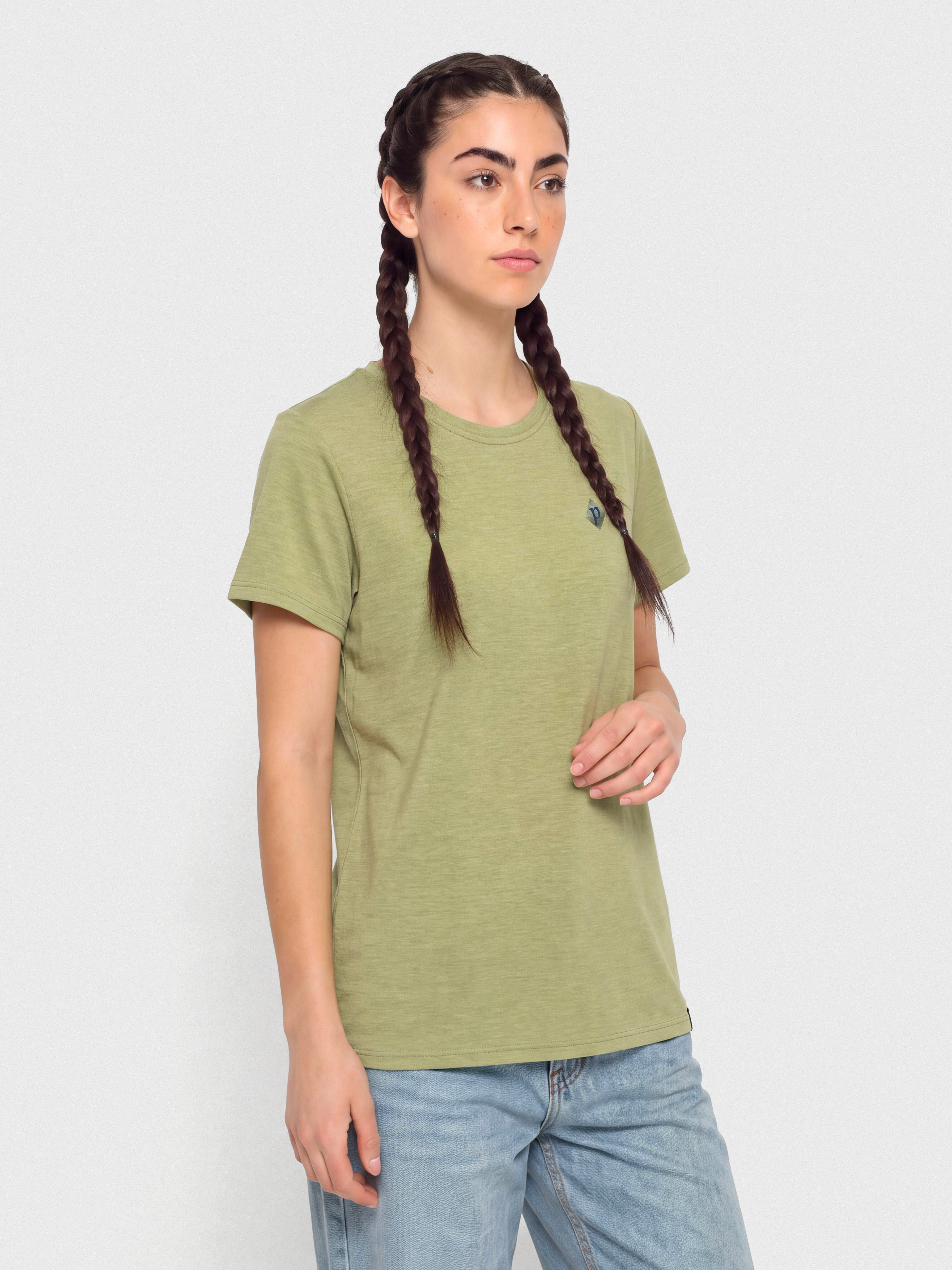 Тениска Patagonia Cap Cool Daily Hut Tripper Wmn (gumtree green light gumtree green x dye)