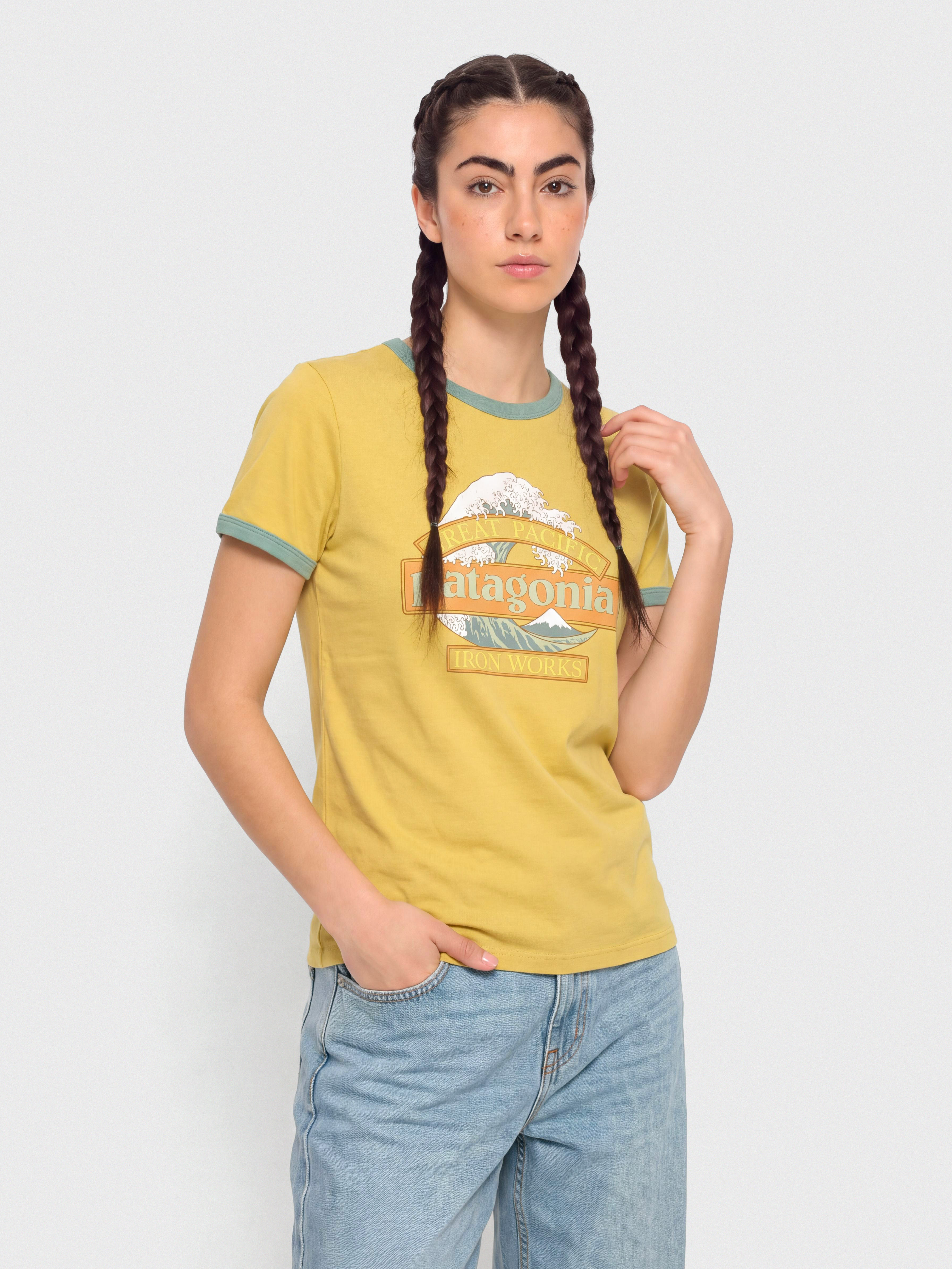 Тениска Patagonia Great Waves Ringer Wmn