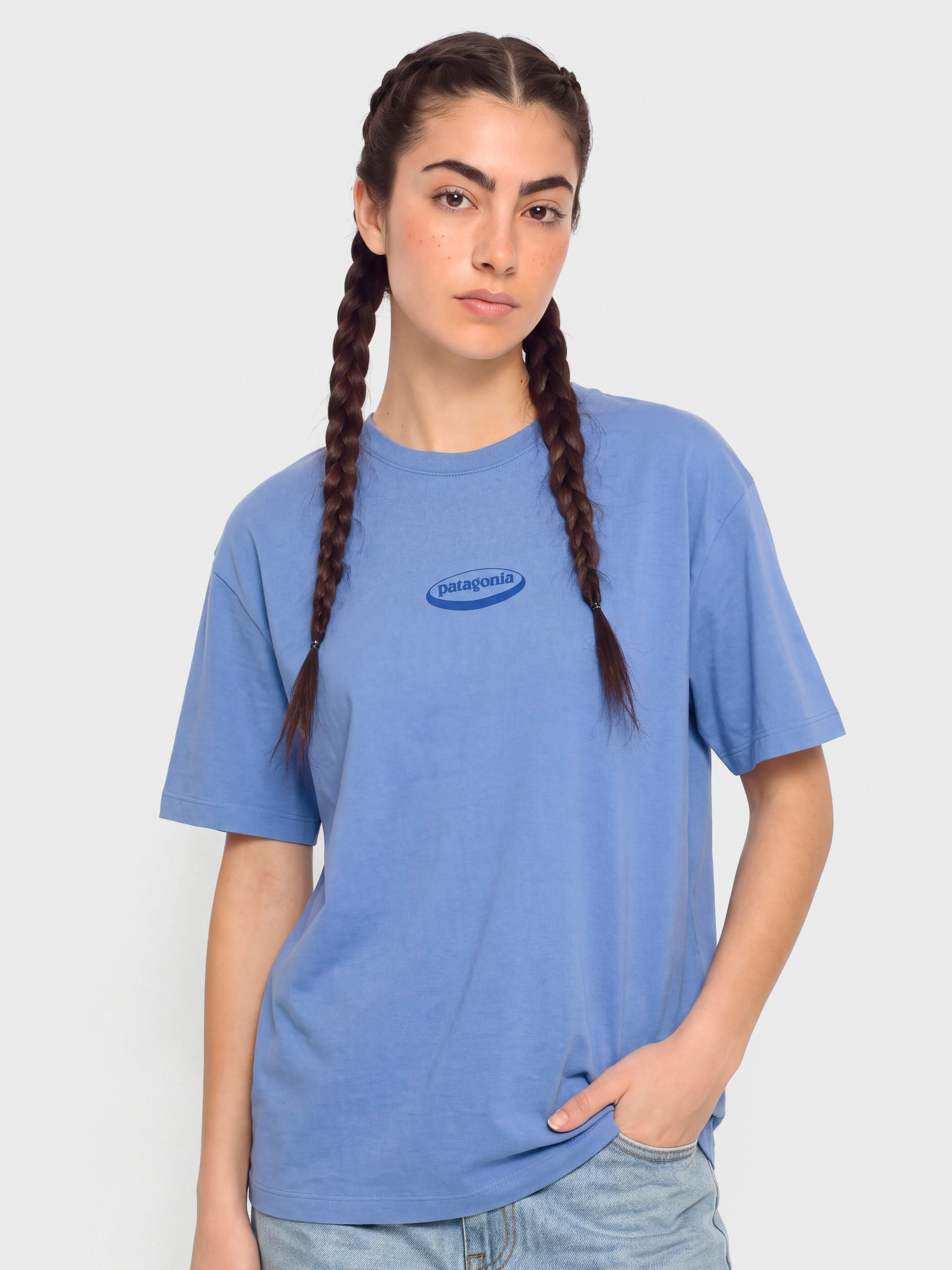 u0422u0435u043du0438u0441u043au0430 Patagonia 95 Oval Logo Oversized Wmn (diver blue)