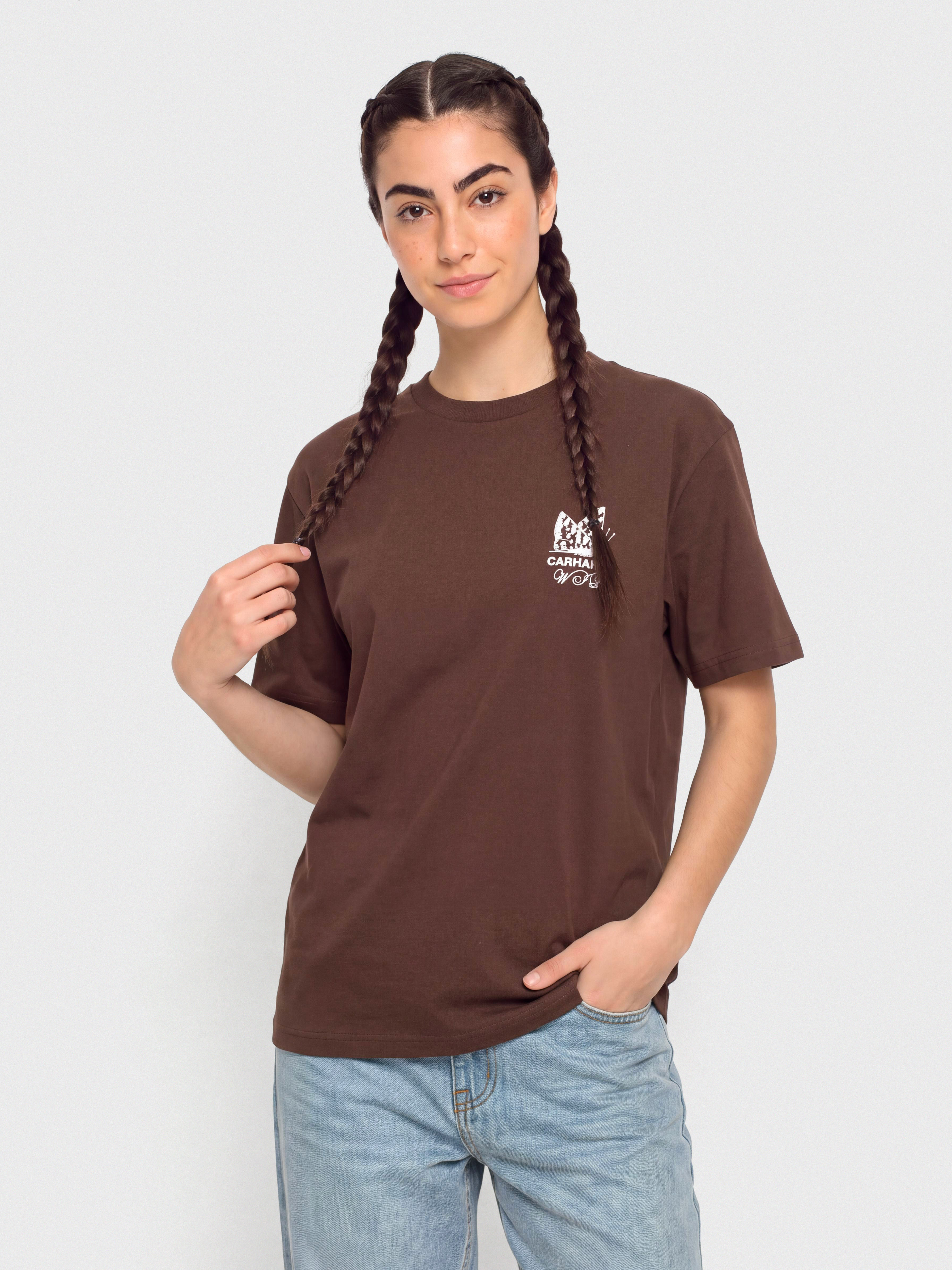 Тениска Carhartt WIP Silver Cups Wmn (amarone)