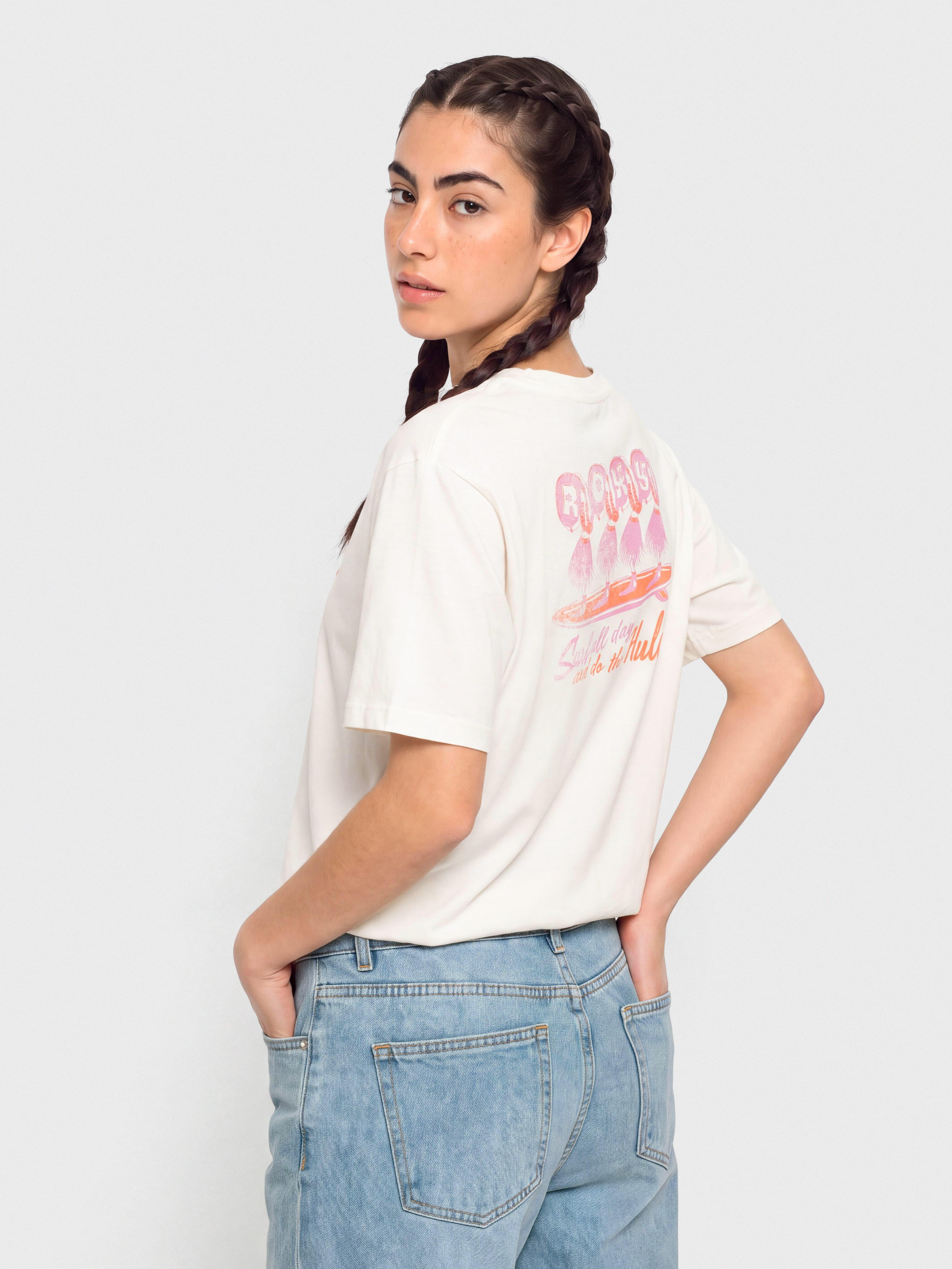 Тениска Roxy Oceanregular Poster Wmn (coconut milk)
