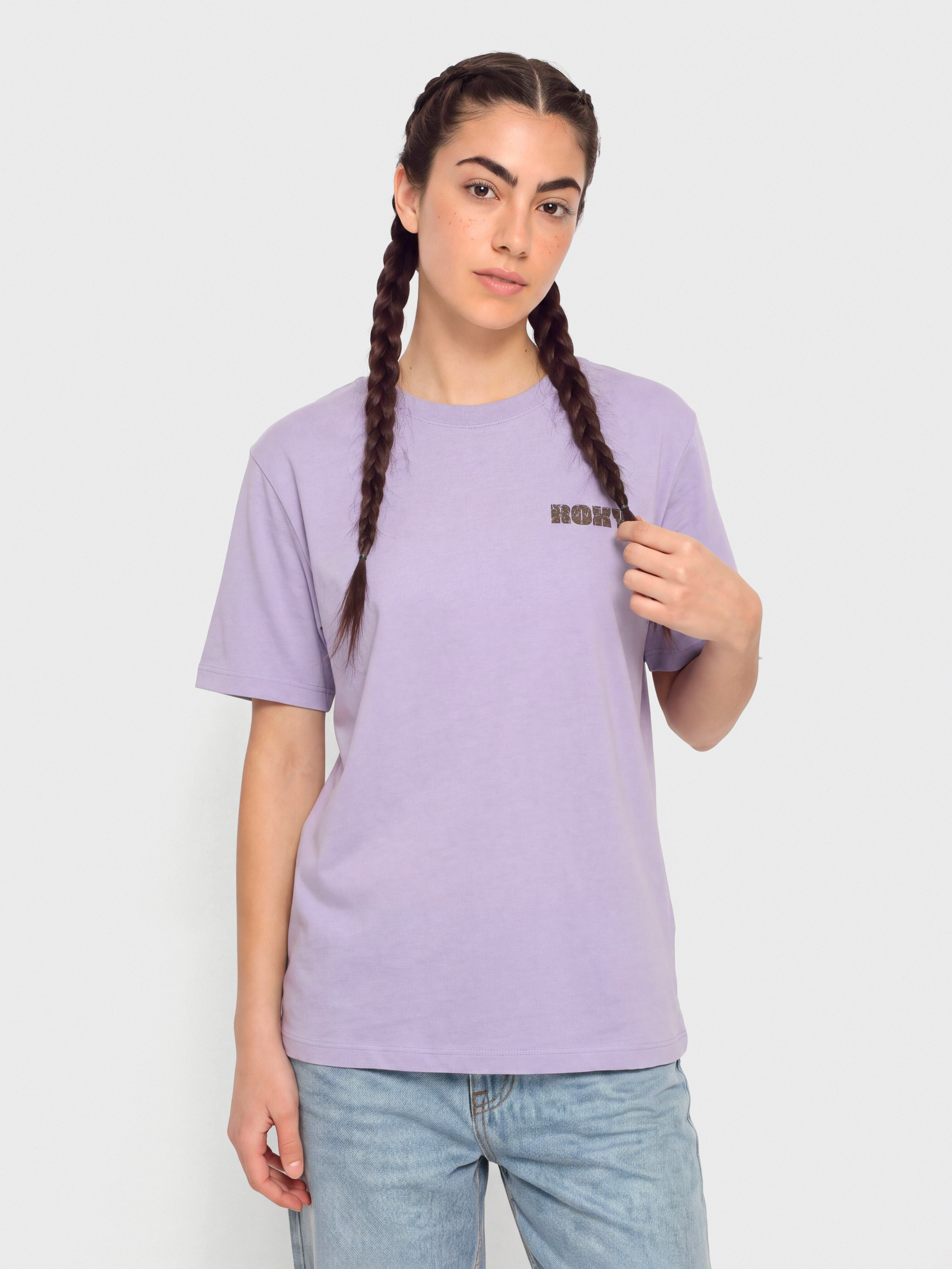 Тениска Roxy Oceanregular Poster Wmn (viola)