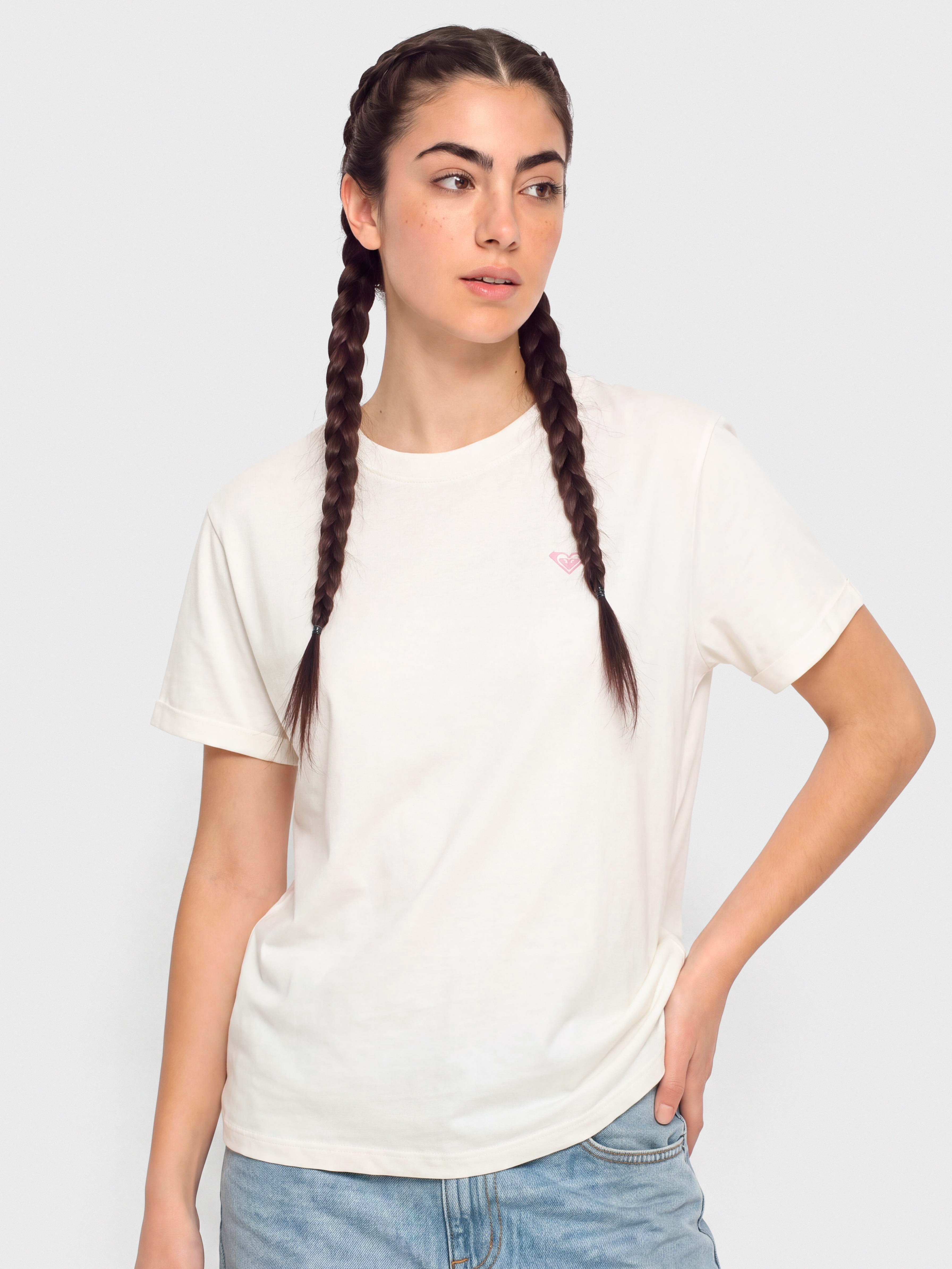 Тениска Roxy Oceanregular Poster Wmn (coconut milk)