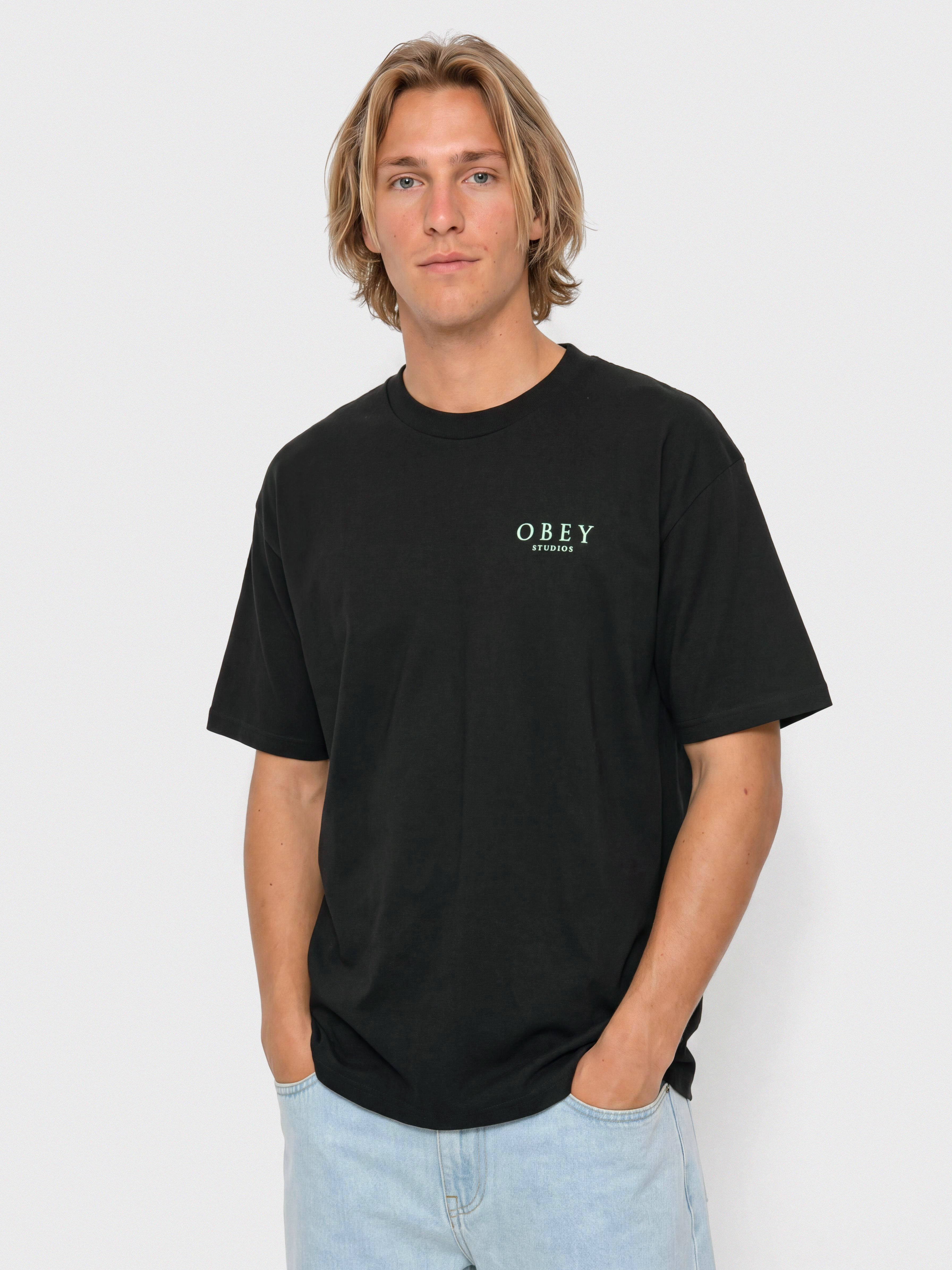 Тениска OBEY Flores Robus (black)