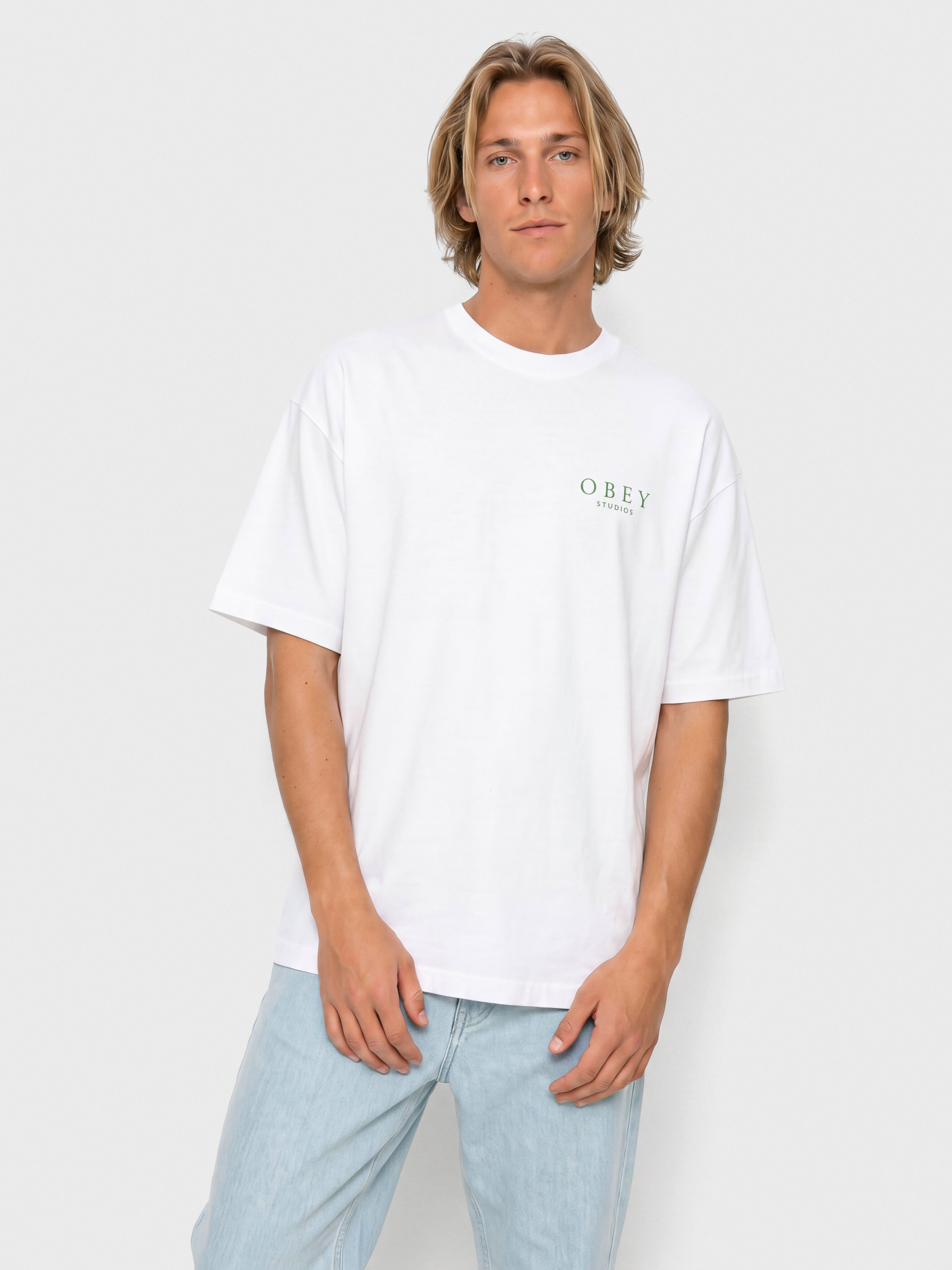 Тениска OBEY Flores Robus (white)