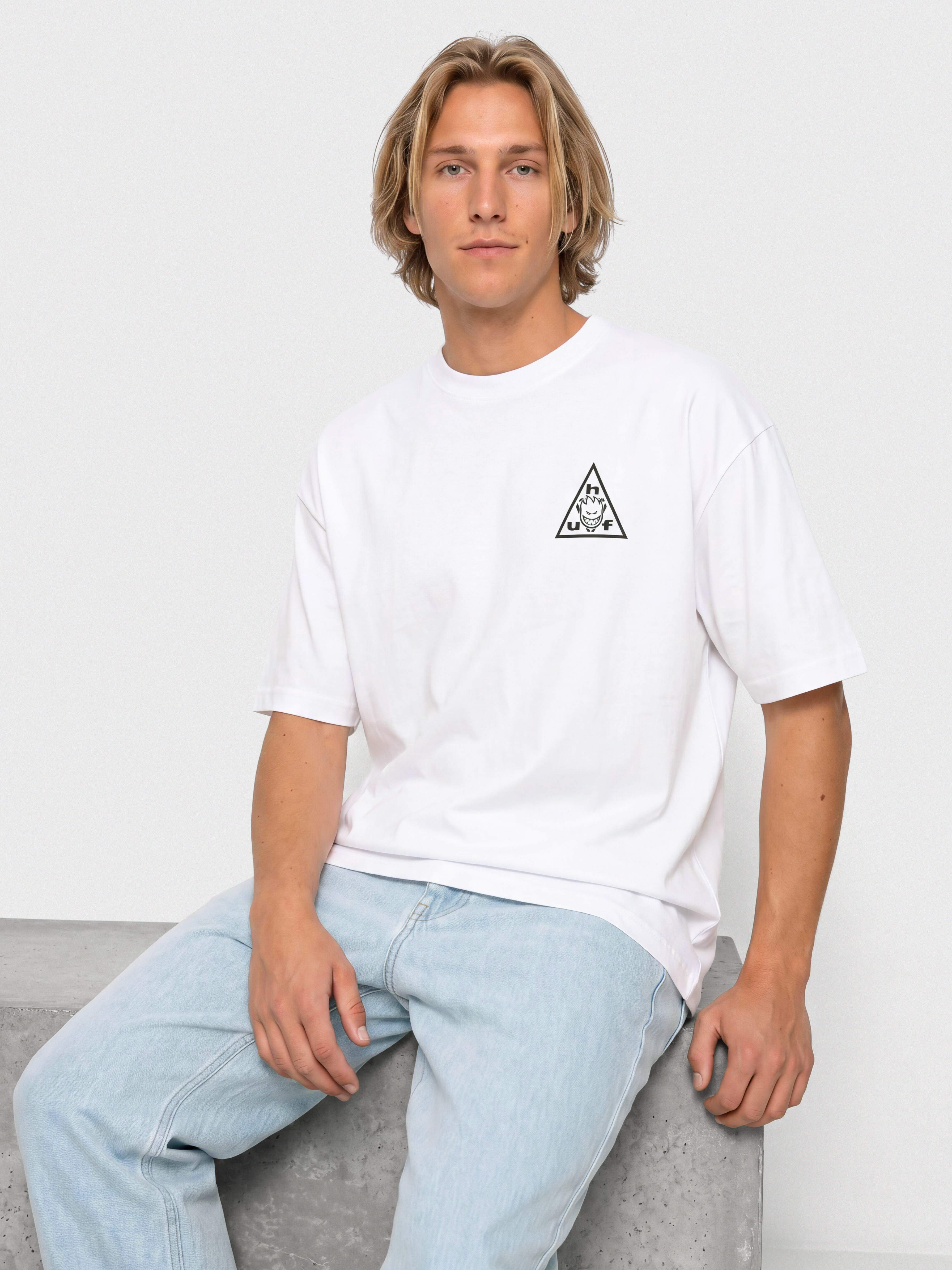 Тениска HUF X Spitfire Sticker TT (white)