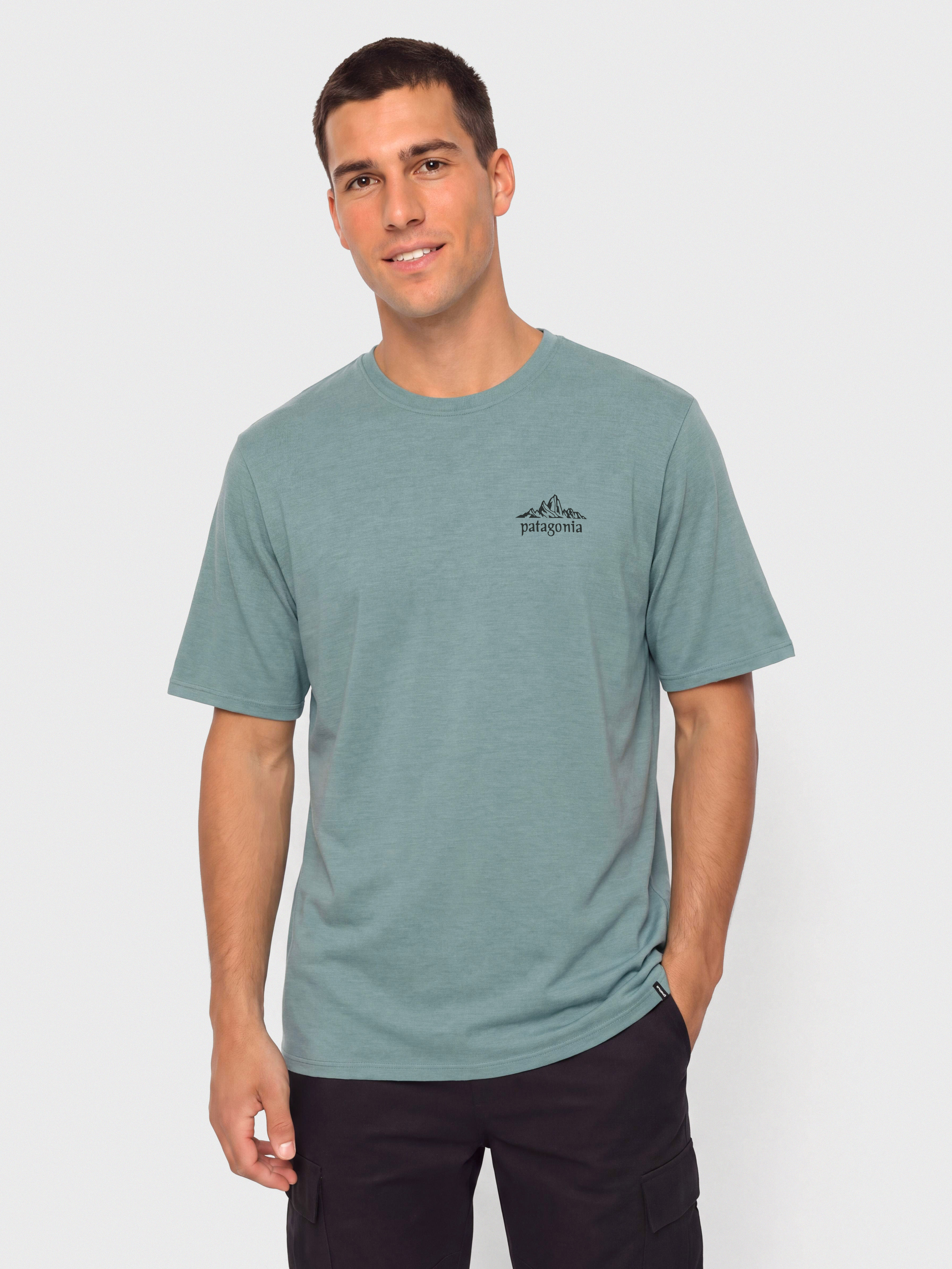 Тениска Patagonia Cap Cool Daily Cloud Crag (blue sage light blue sage x dye)