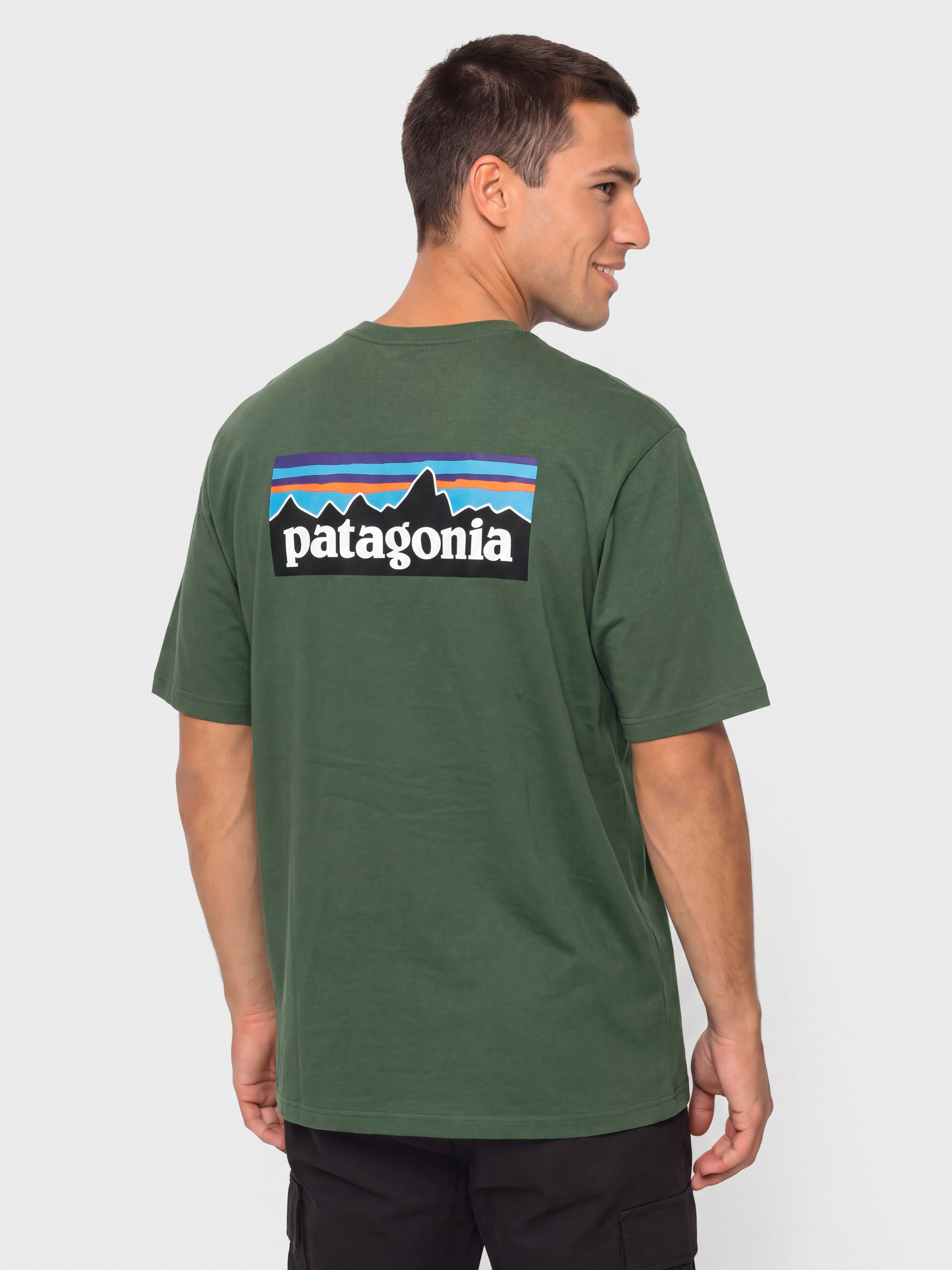 Тениска Patagonia P 6 Logo (canopy green)