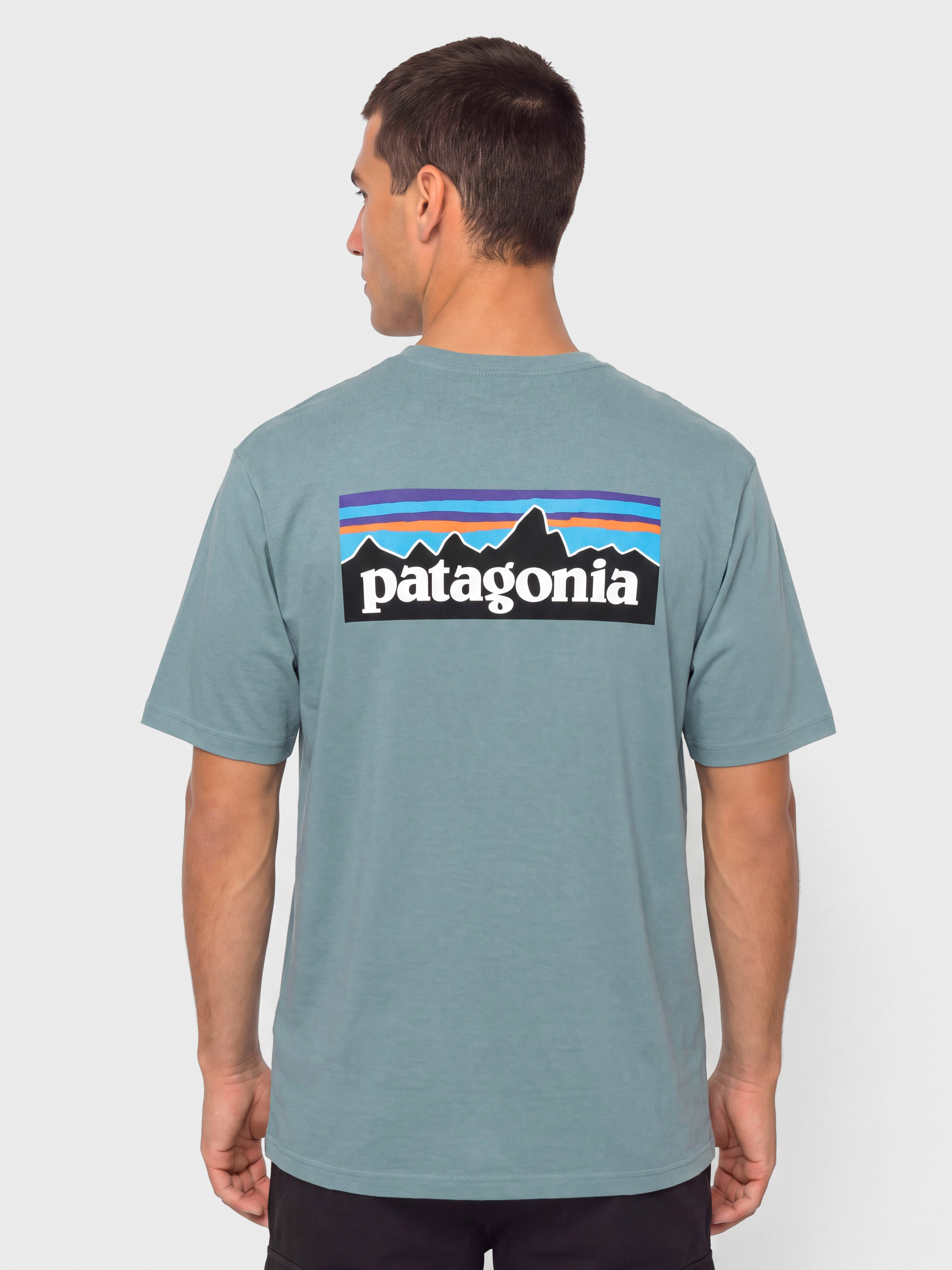 Тениска Patagonia P 6 Logo (blue sage)