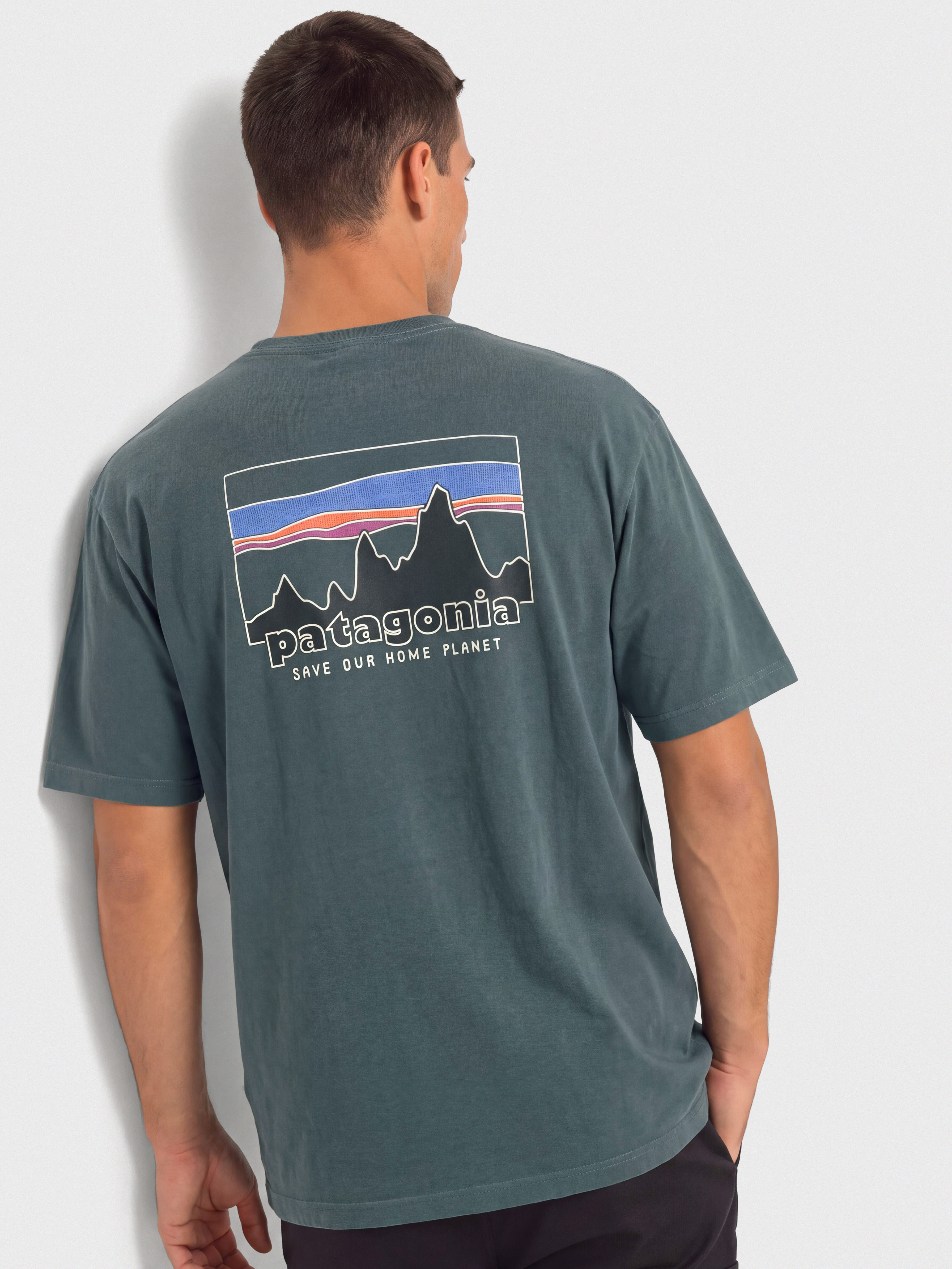 Тениска Patagonia 73 Skyline (summit blue)