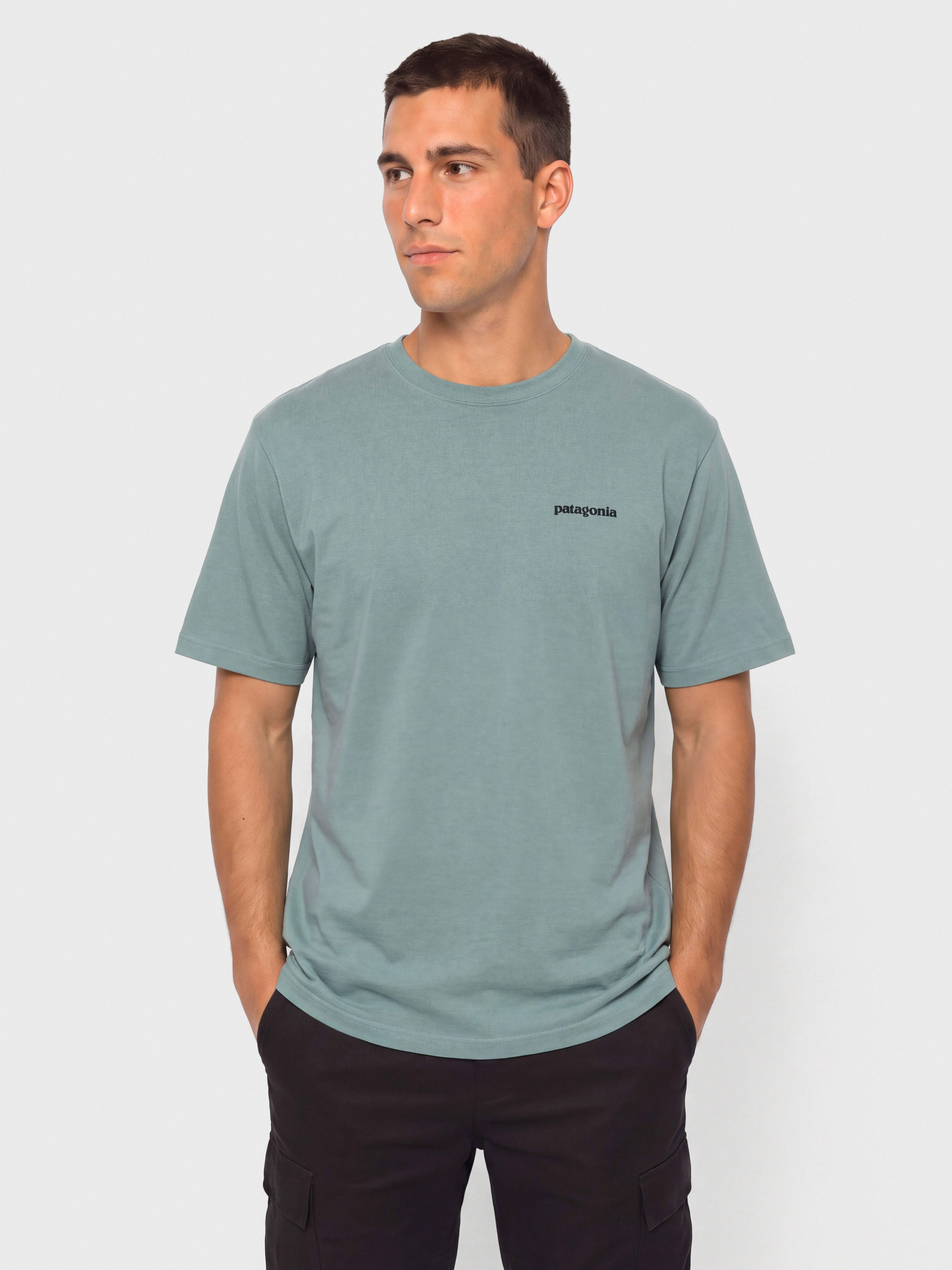 Тениска Patagonia P 6 Logo (blue sage)