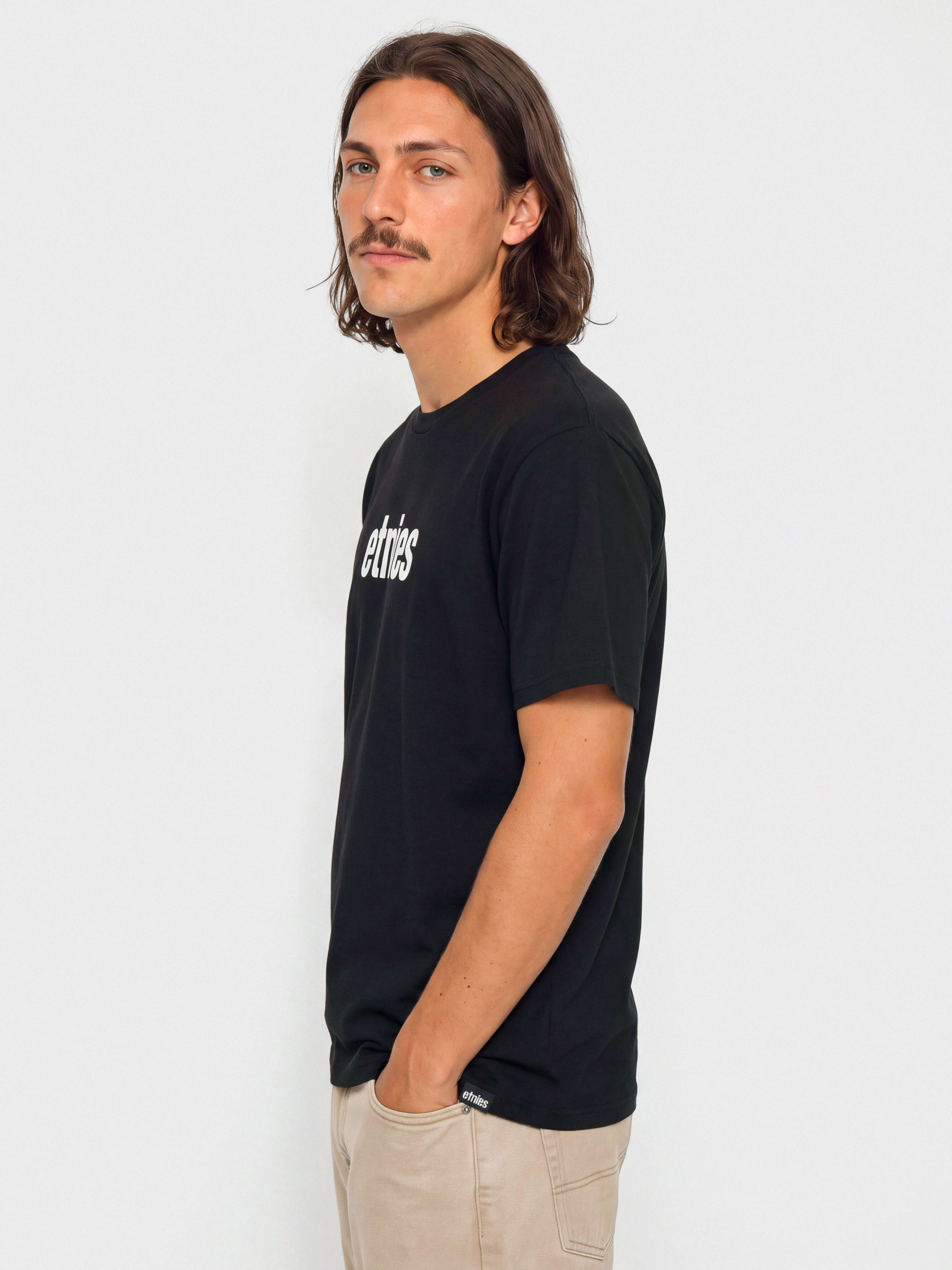 Тениска Etnies Wordmark (black/white)
