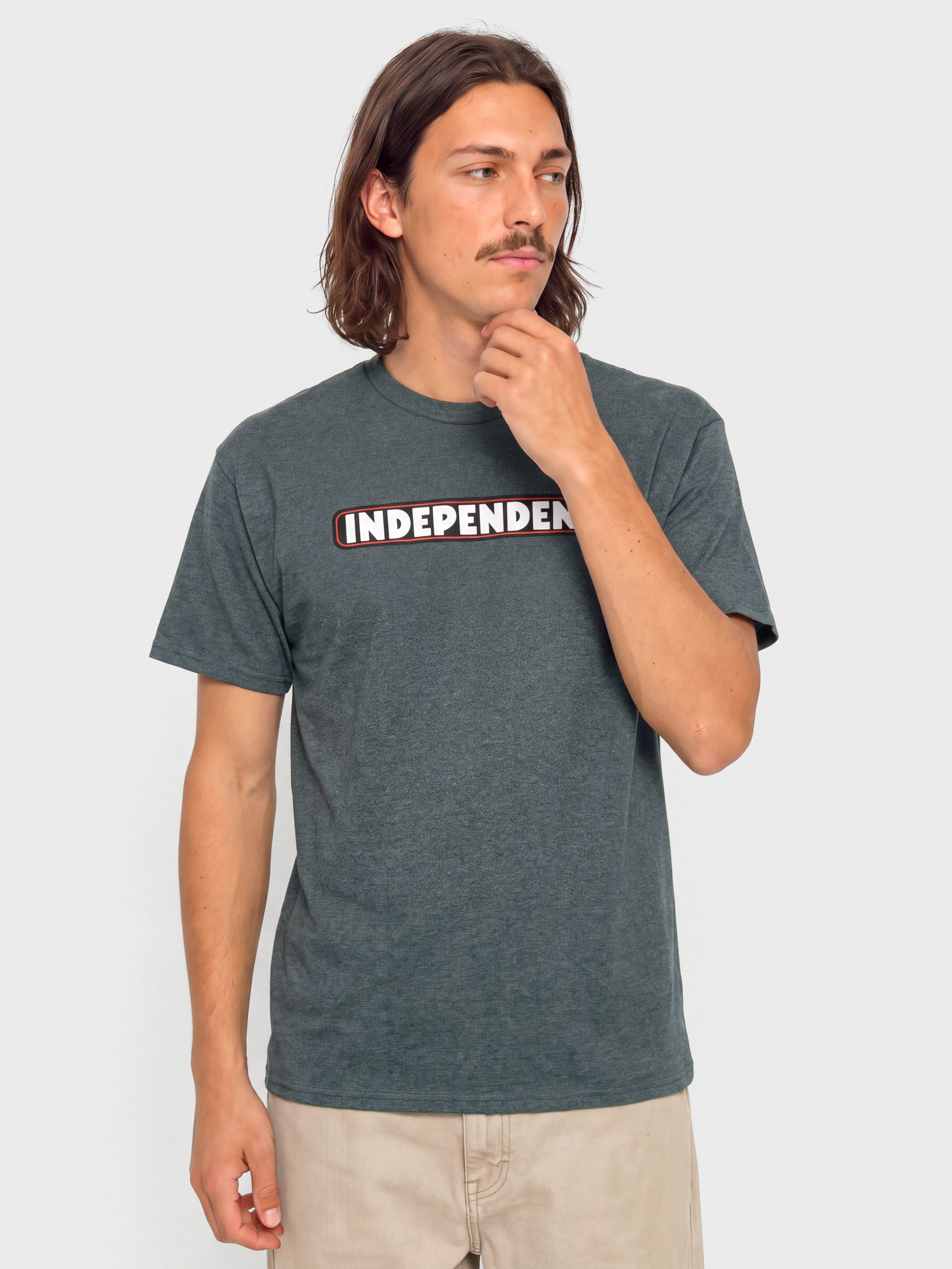 Тениска Independent Bar Logo (dk hthr)