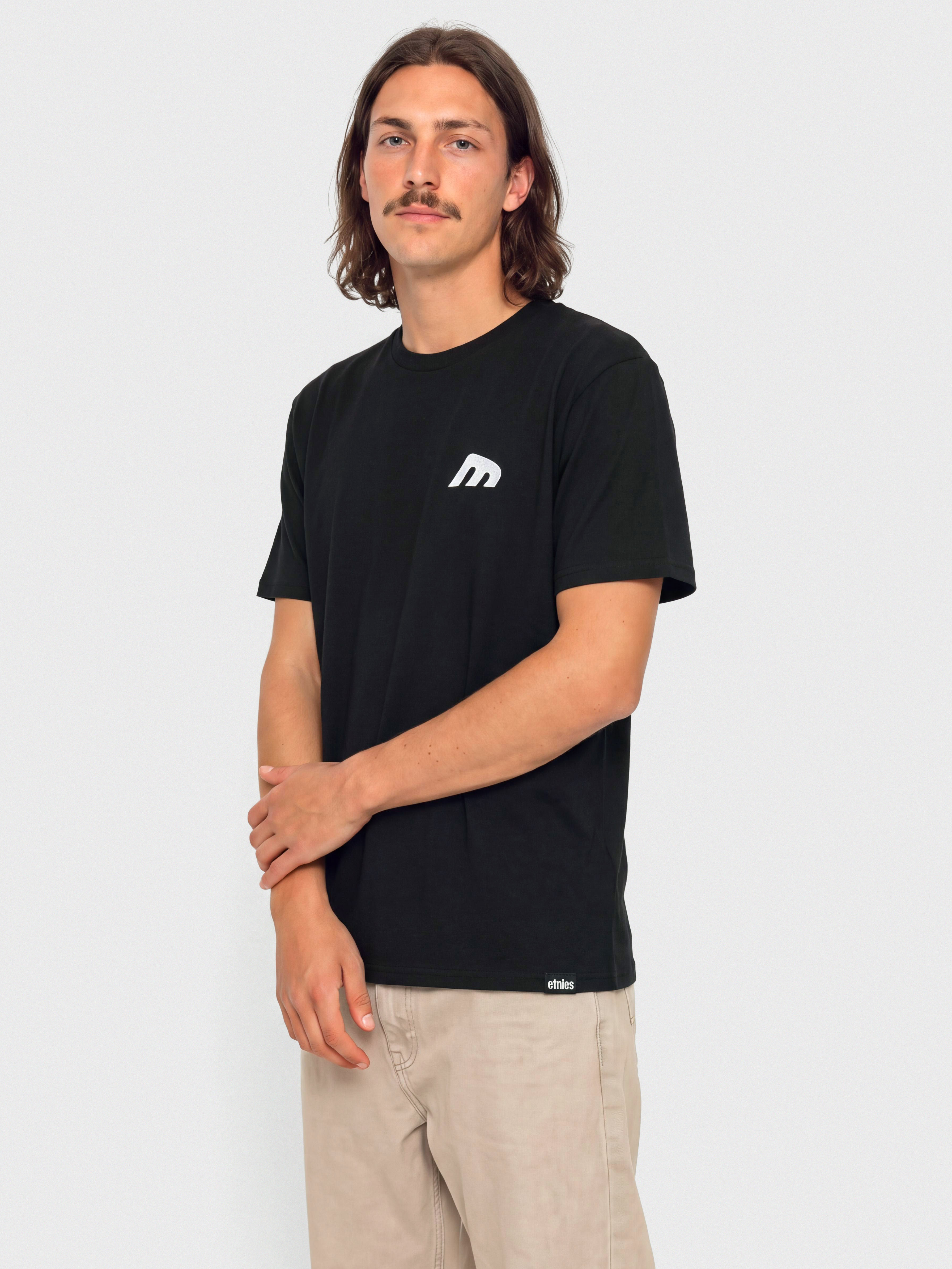 Тениска Etnies Team Embroidery (black/white)