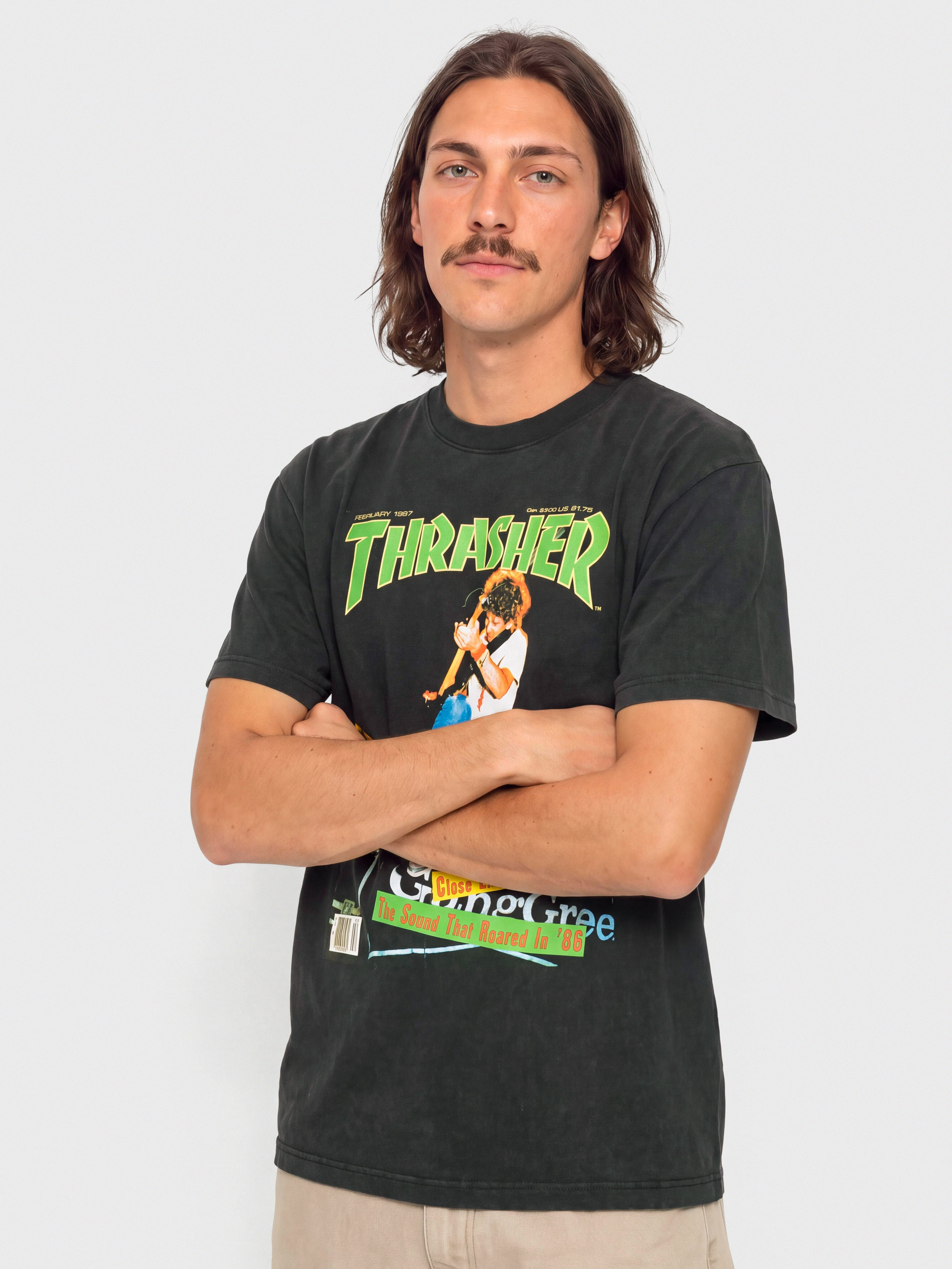 Тениска Thrasher February 1987 (vintage black)