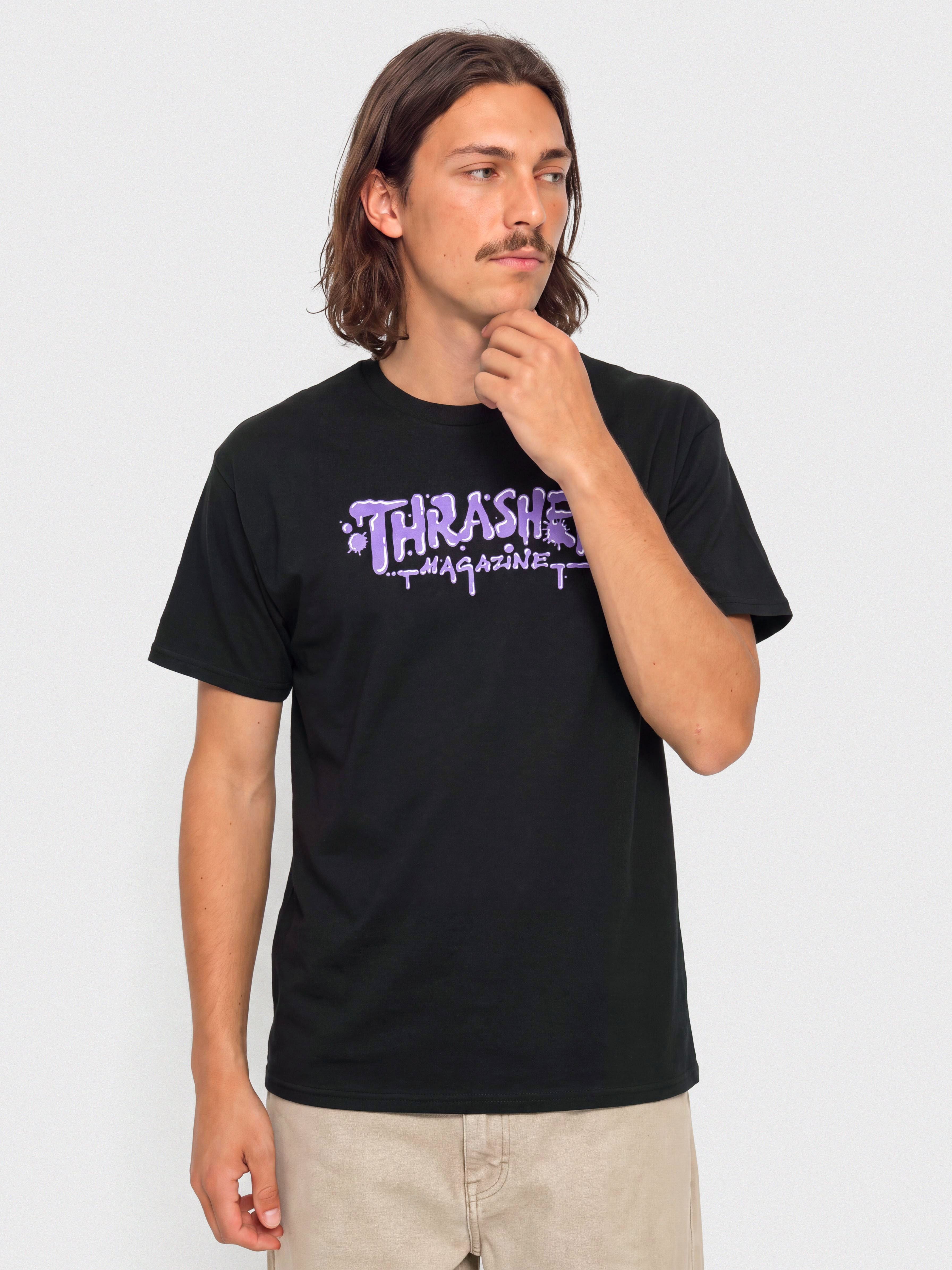 Тениска Thrasher Wet (paint black)