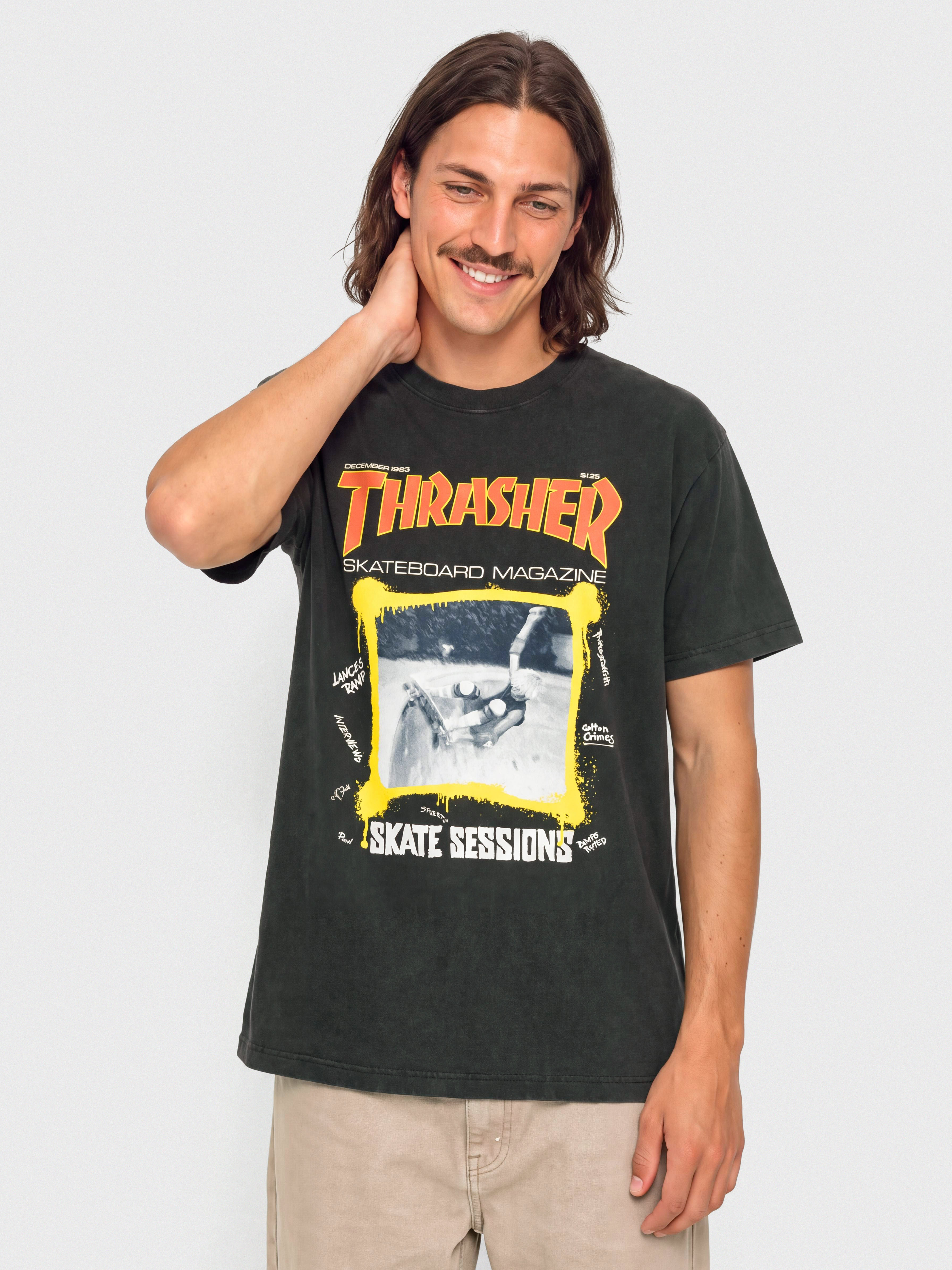 Тениска Thrasher December 1983 (vintage black)