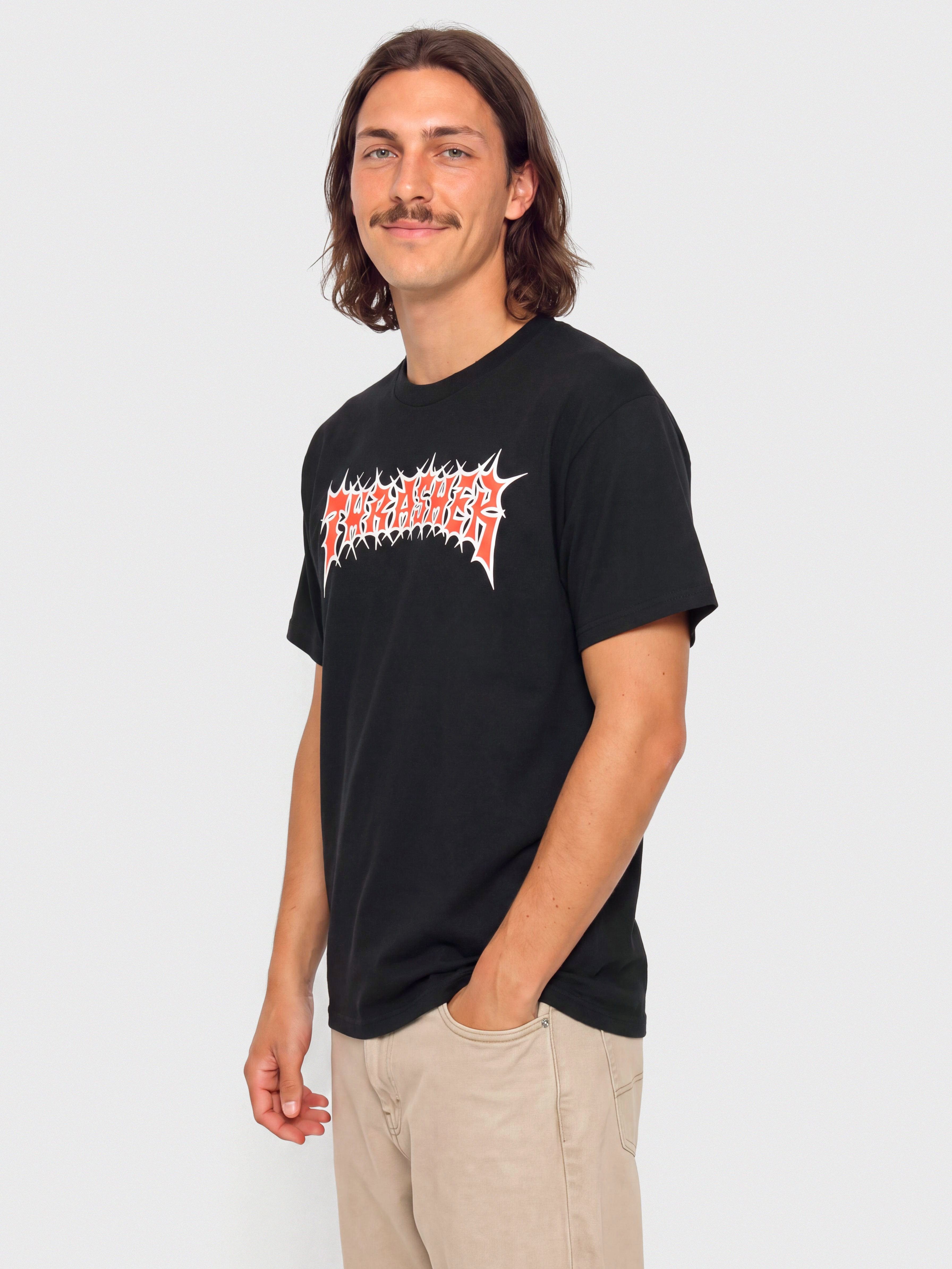 Тениска Thrasher Spikey (black)