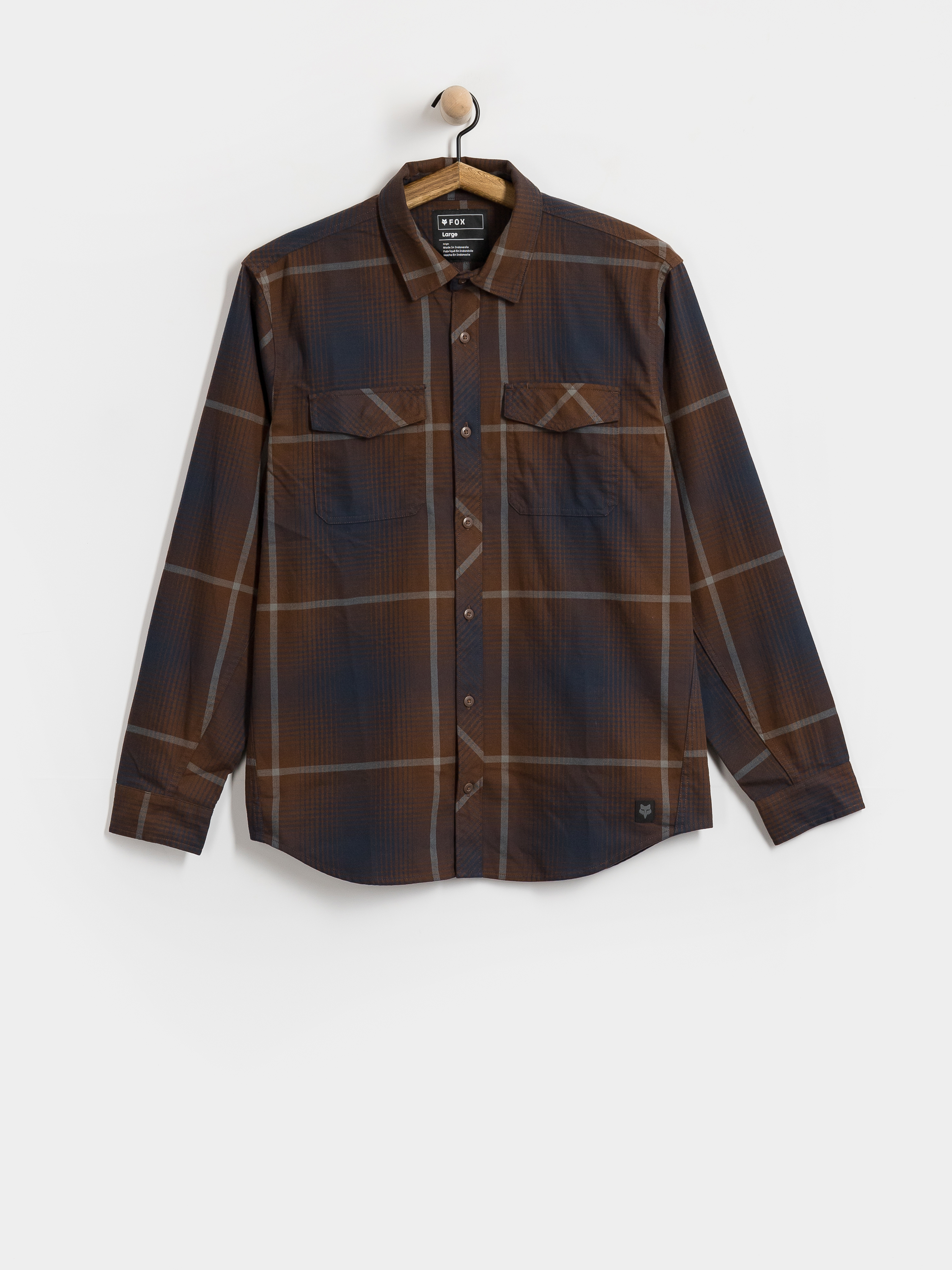 Риза Fox Survivalist Fire Flannel (dark brown)